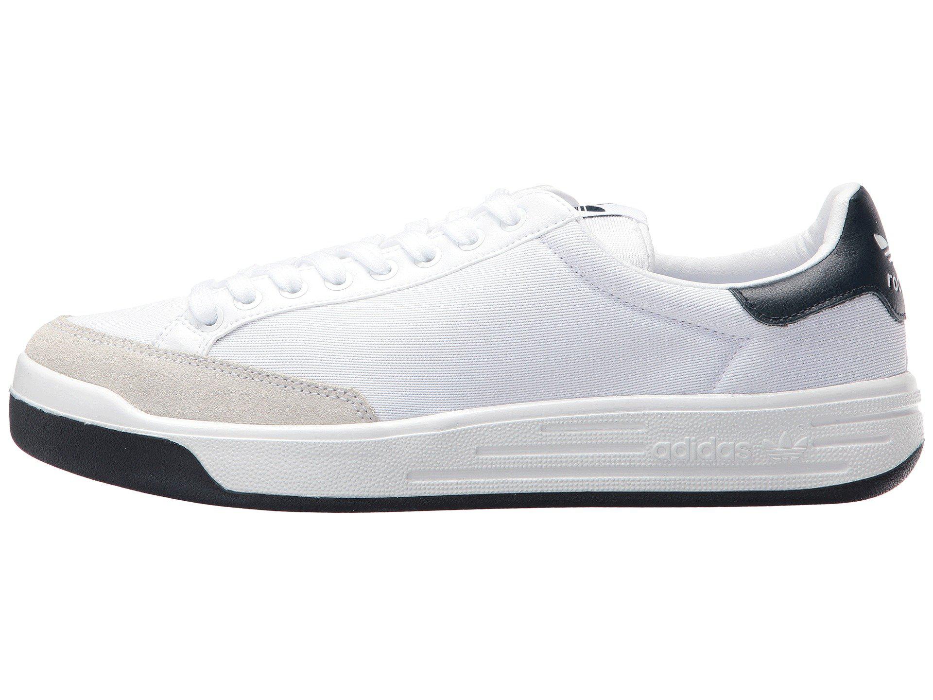 adidas Originals Suede Rod Laver Super (footwear White/footwear White/collegiate  Navy) Men's Tennis Shoes for Men | Lyst