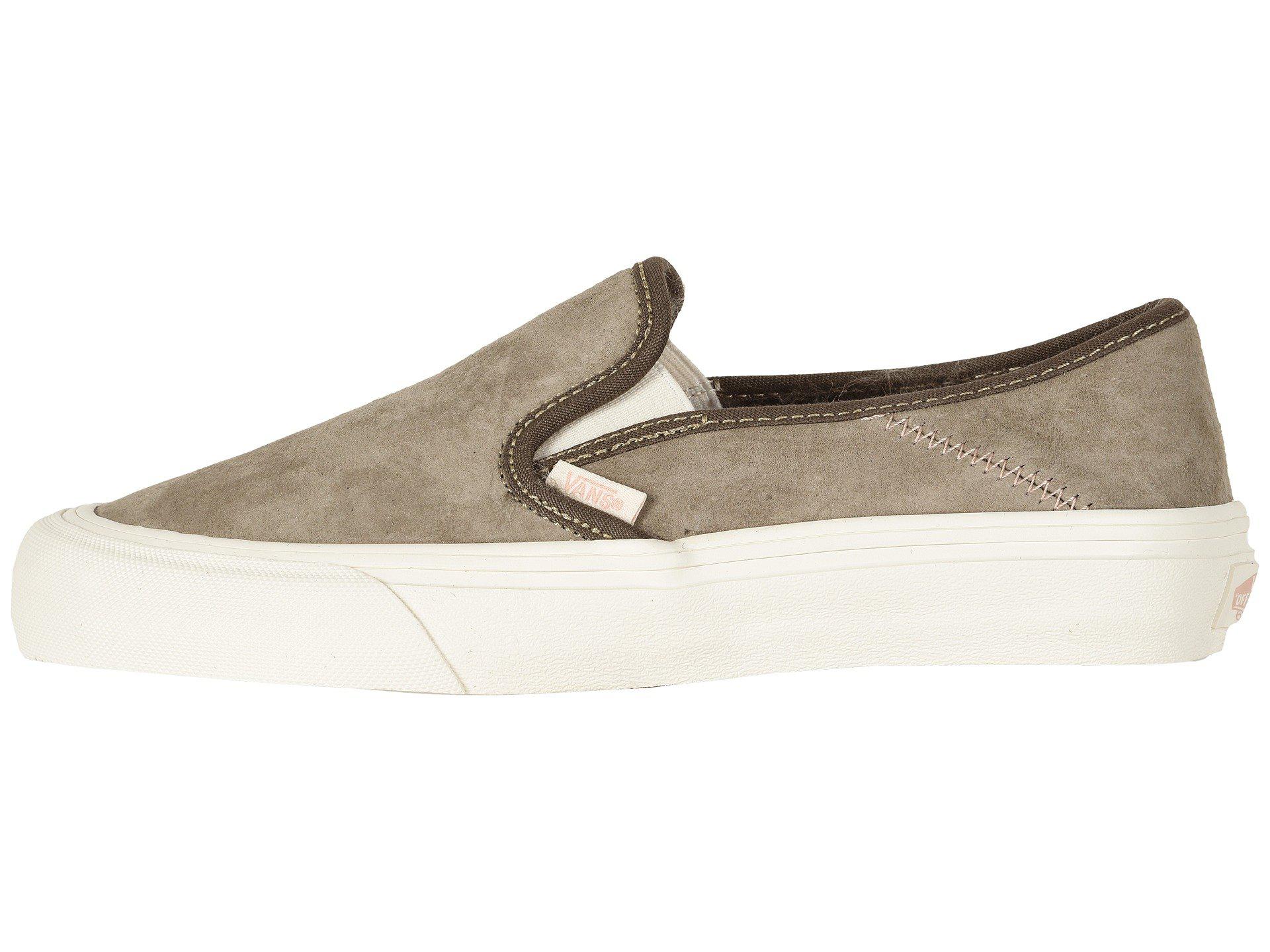 Vans Natural Slip on Sf ((wolf Pack) Desert Taupe) Shoes Vans Natural Slip on Sf ((wolf Pack) Desert Taupe) Shoes