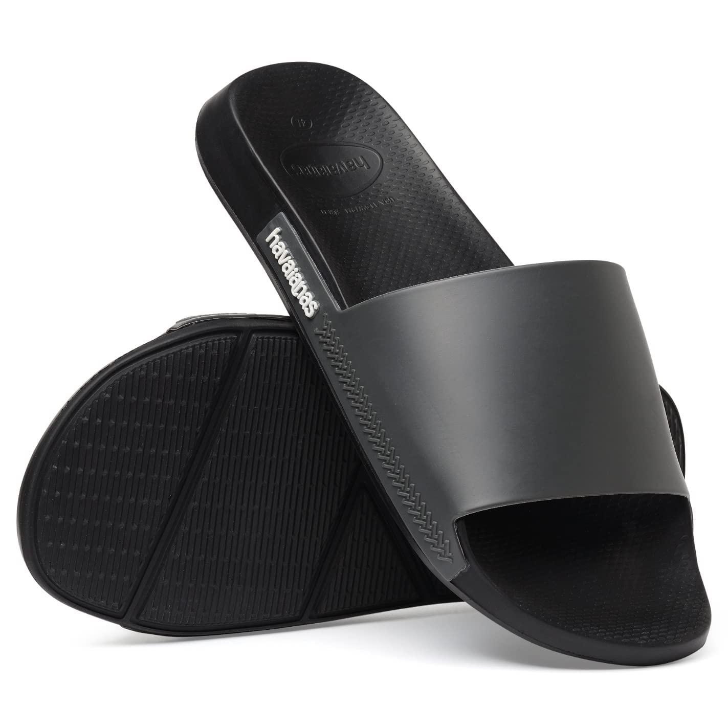 Slecht Bron graan Havaianas Slide Classic Flip Flop Sandal in Black | Lyst