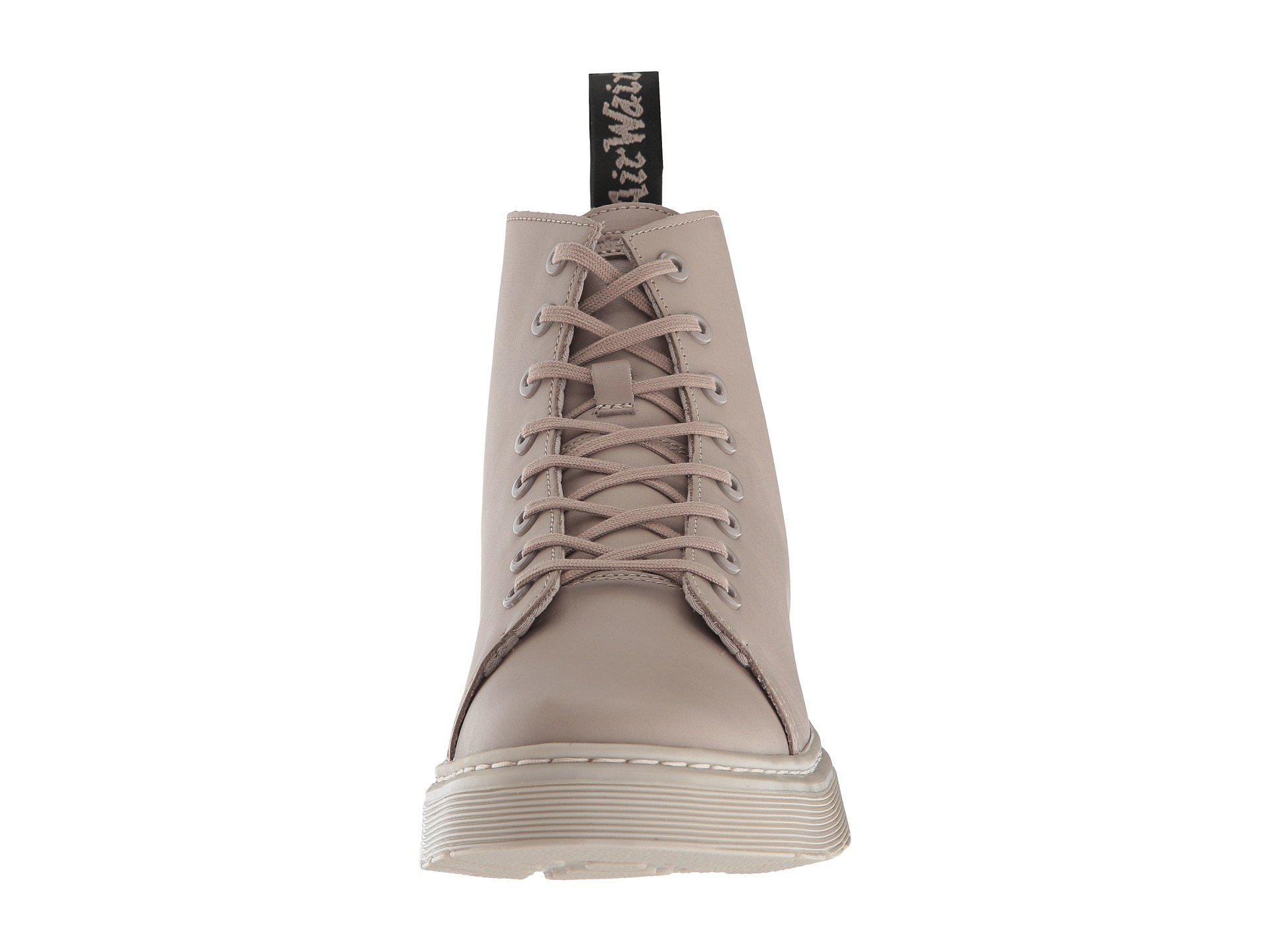 dr martens taupe talib 8 eye boots