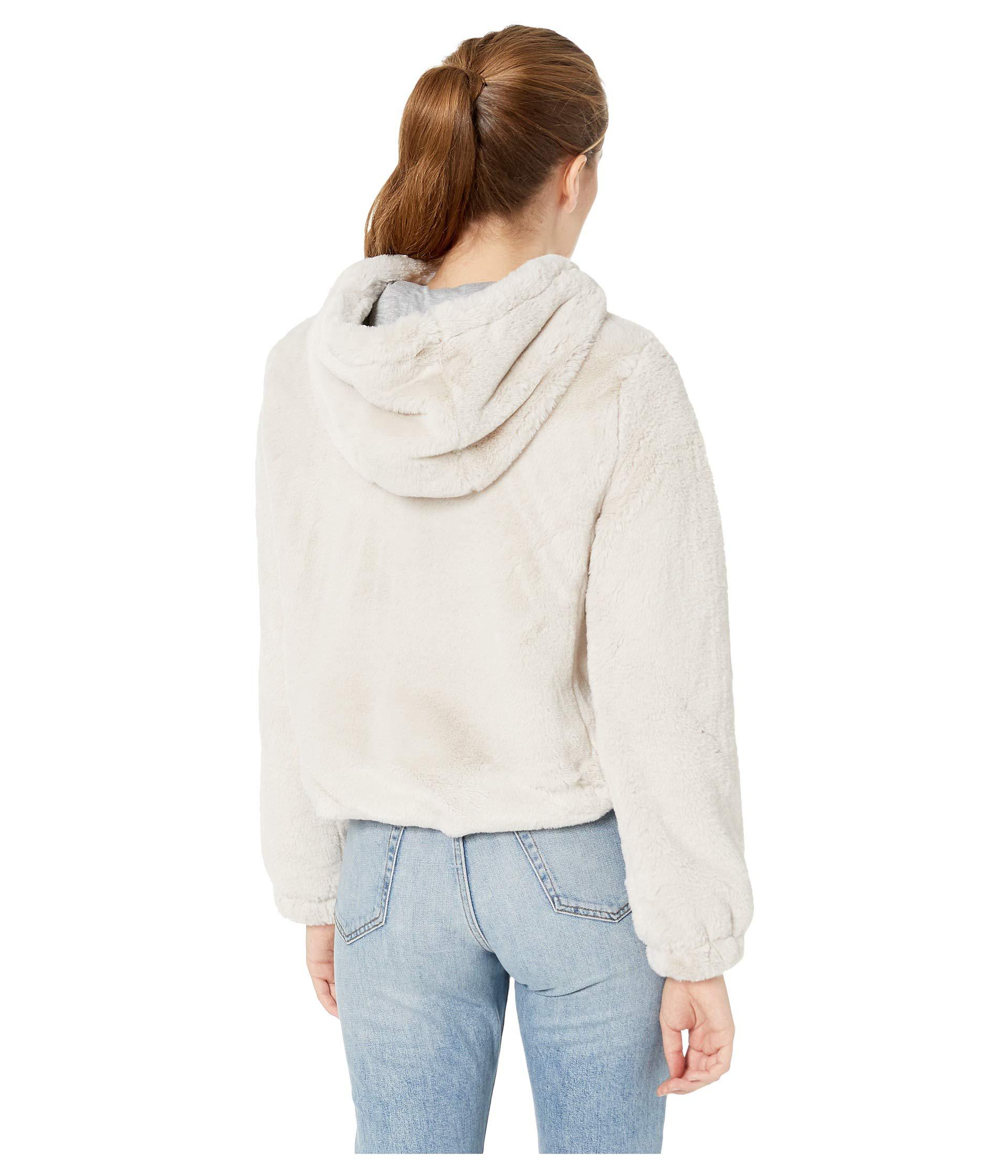 sanctuary faux fur hoodie