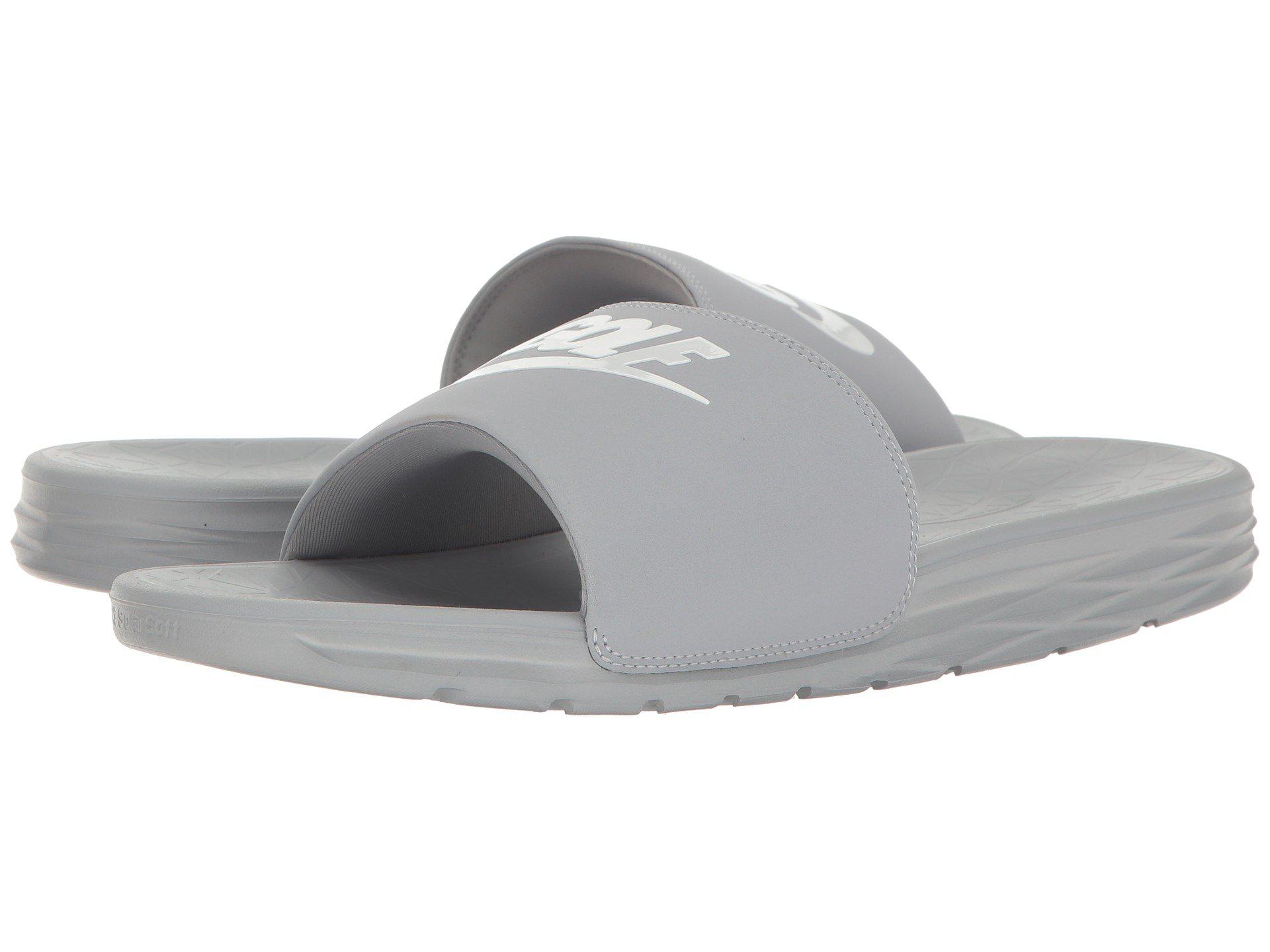 nike benassi solarsoft 2 grey