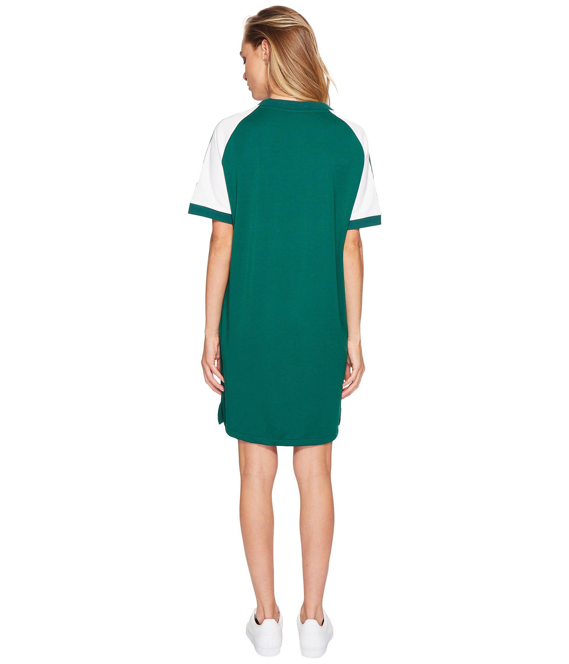 adidas Originals Cotton Raglan Dress (collegiate Green) Women's Dress | Lyst