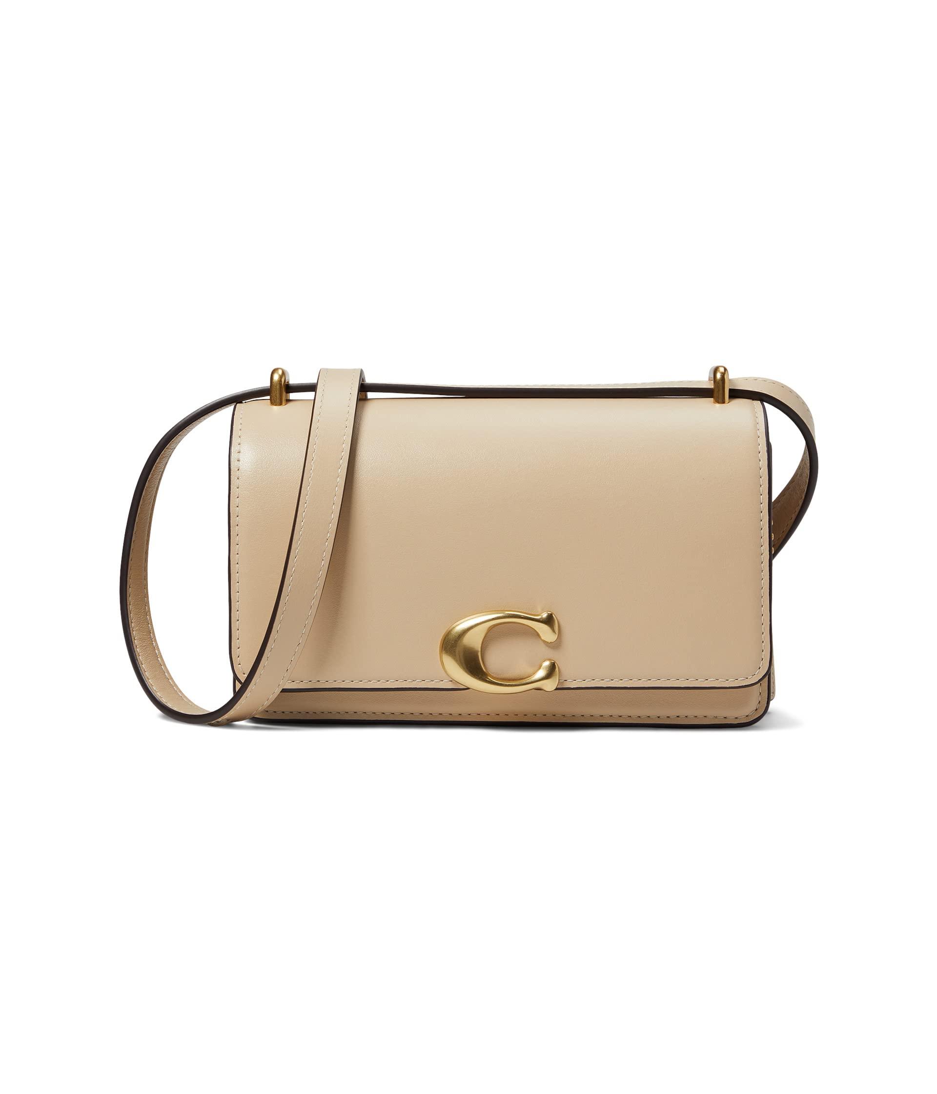 COACH Luxe Refined Calf Leather Bandit Crossbody in Natural | Lyst