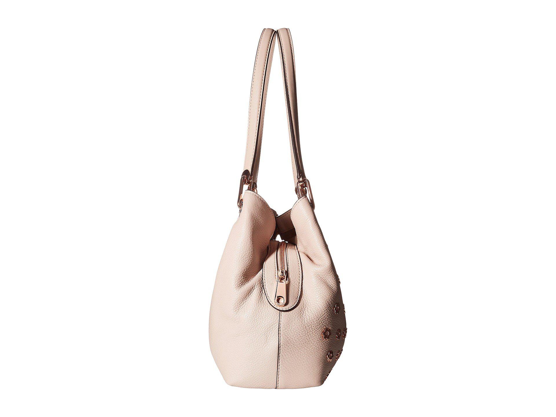 MICHAEL Michael Kors Leather Raven Large Shoulder Tote in Soft Pink (Pink) - Lyst