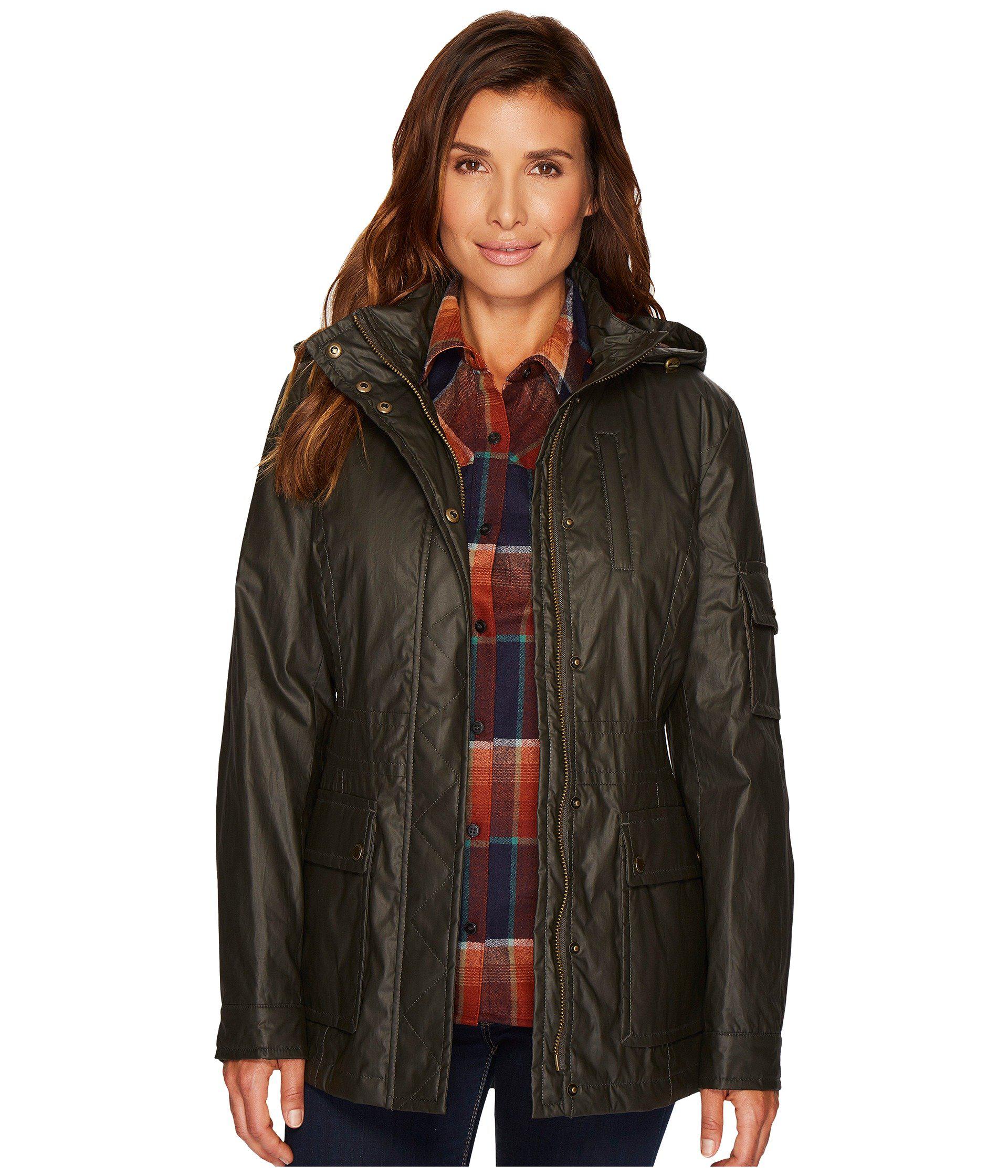 Pendleton Waxed Cotton Hooded Zip Front 