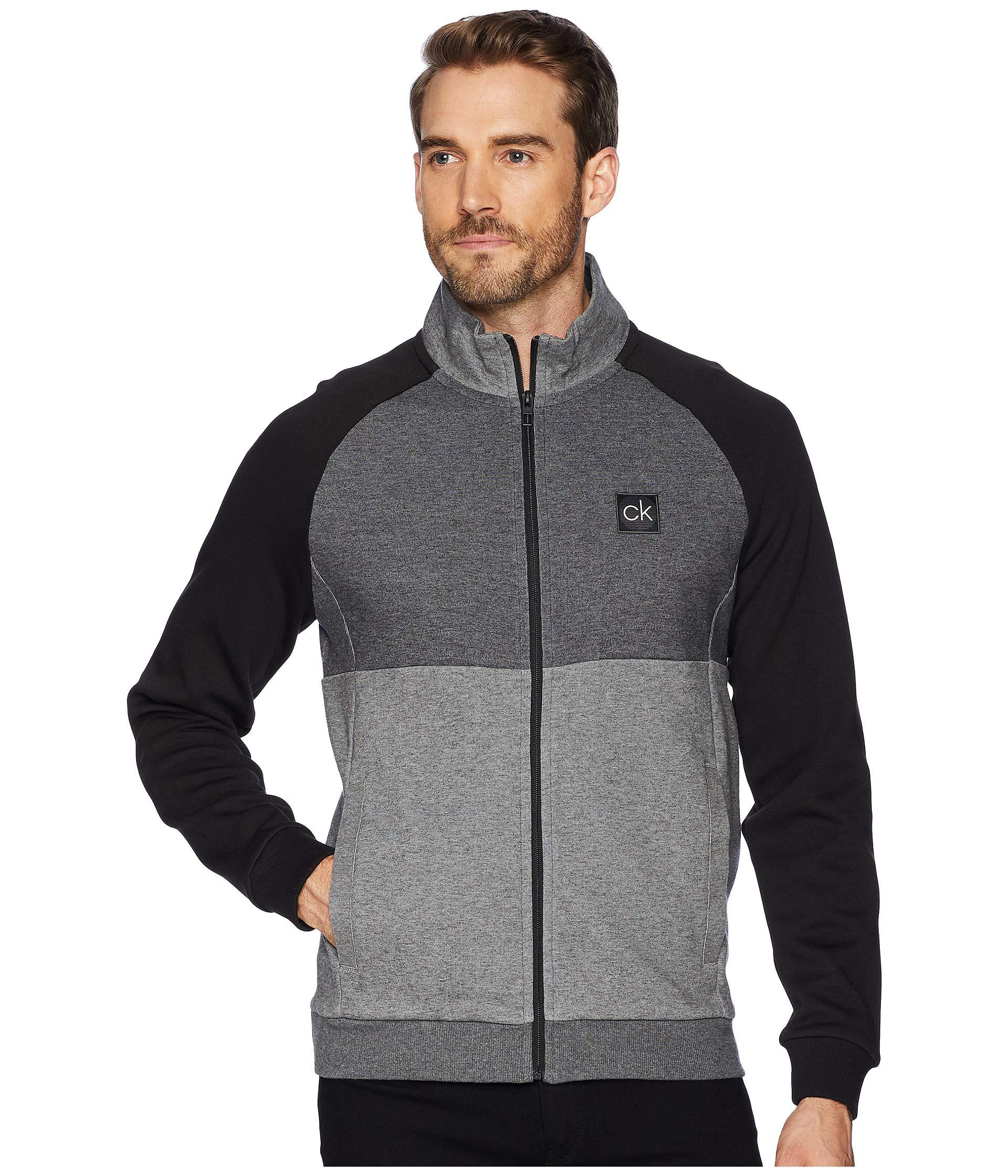 calvin klein full zip sweater