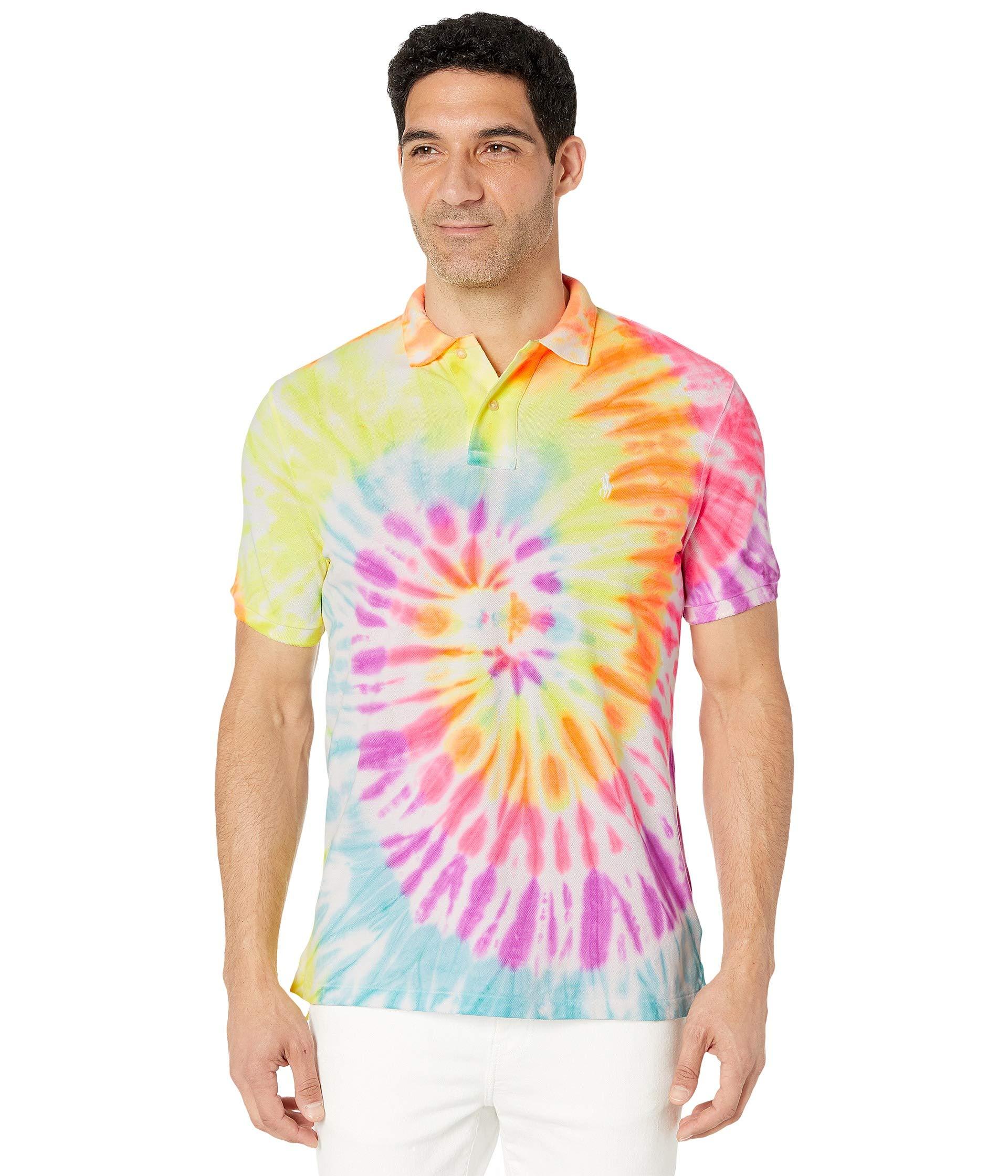Download Polo Ralph Lauren Cotton Montauk Tie-dye Pique Polo Shirt ...