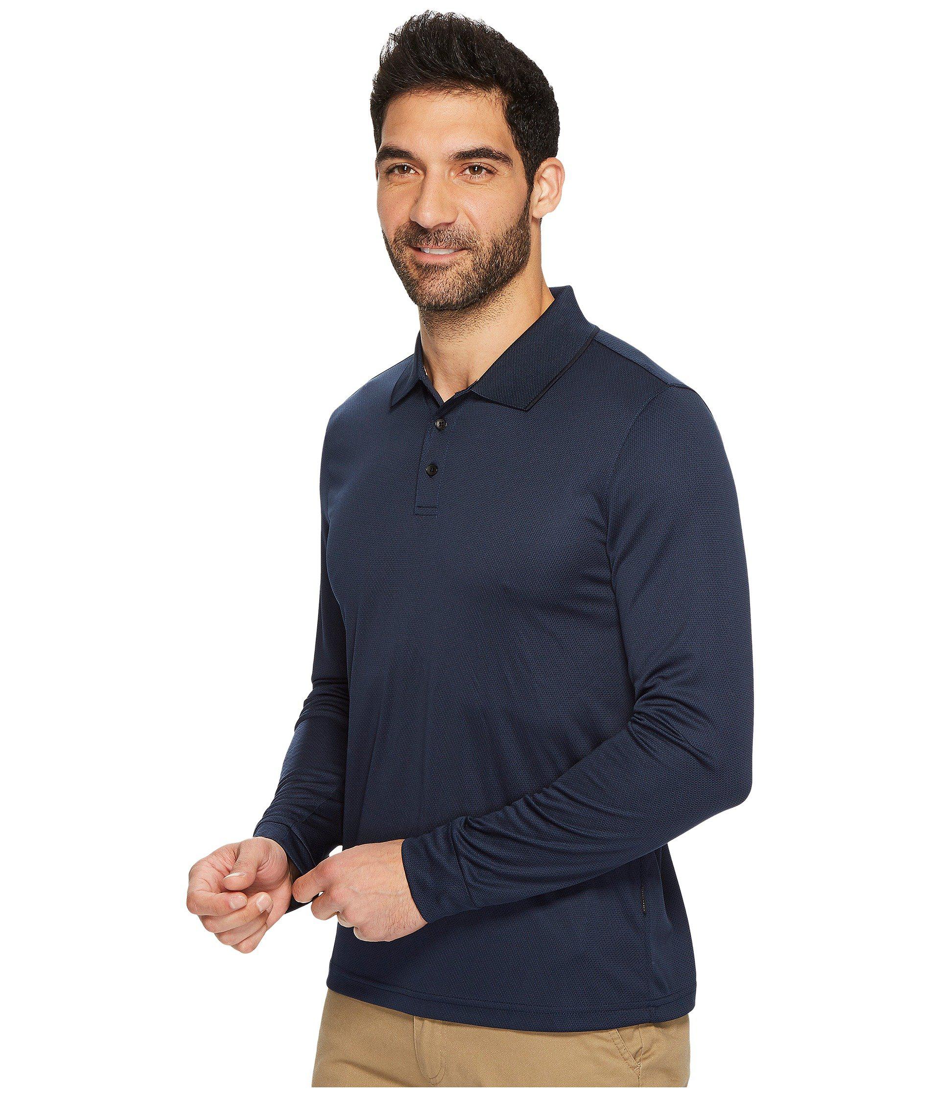 perry ellis long sleeve polo