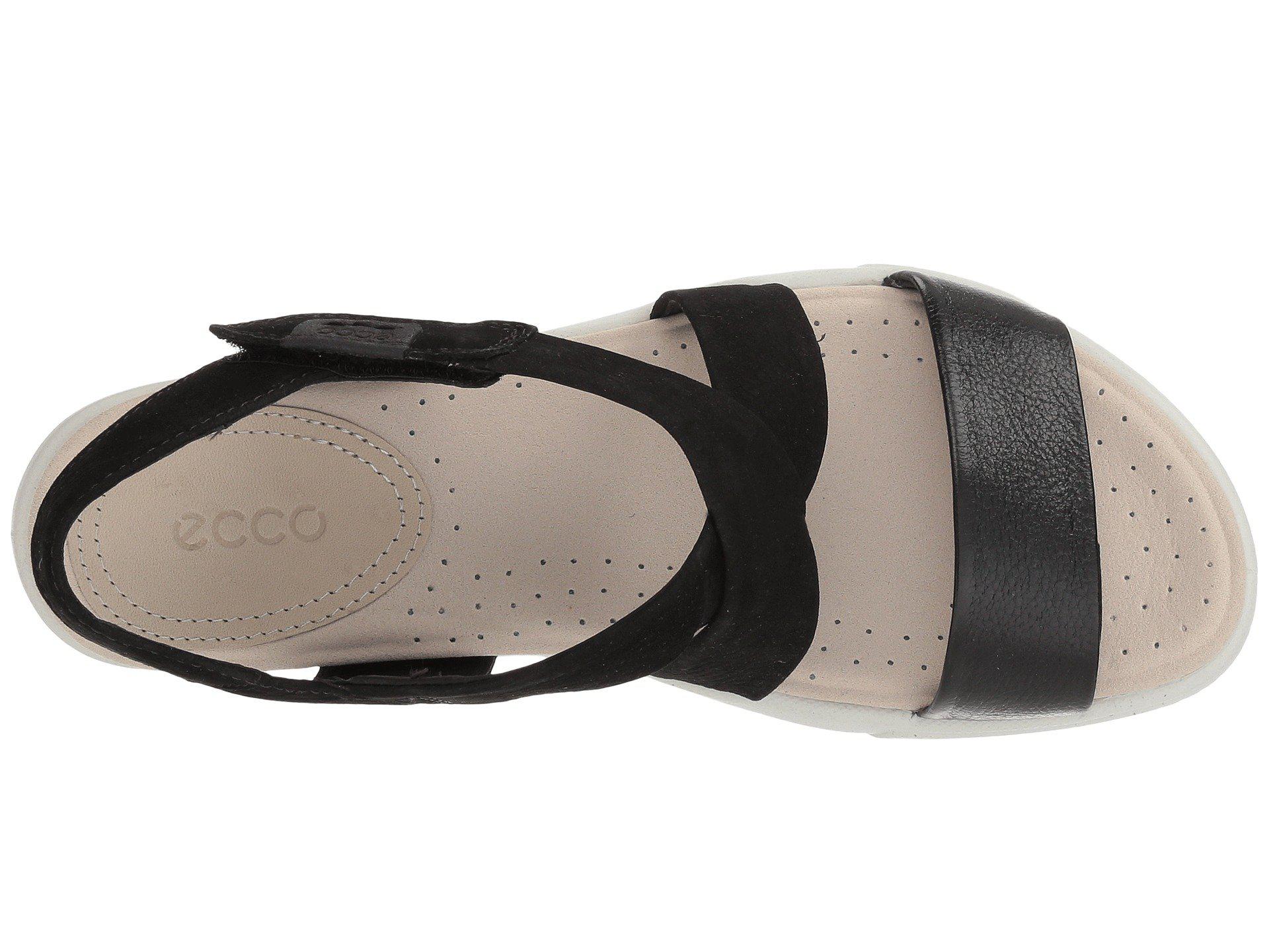 Ecco Leather Damara Gladiator Sandals in Black/Black Leather/Cow Nubuck  (Black) | Lyst
