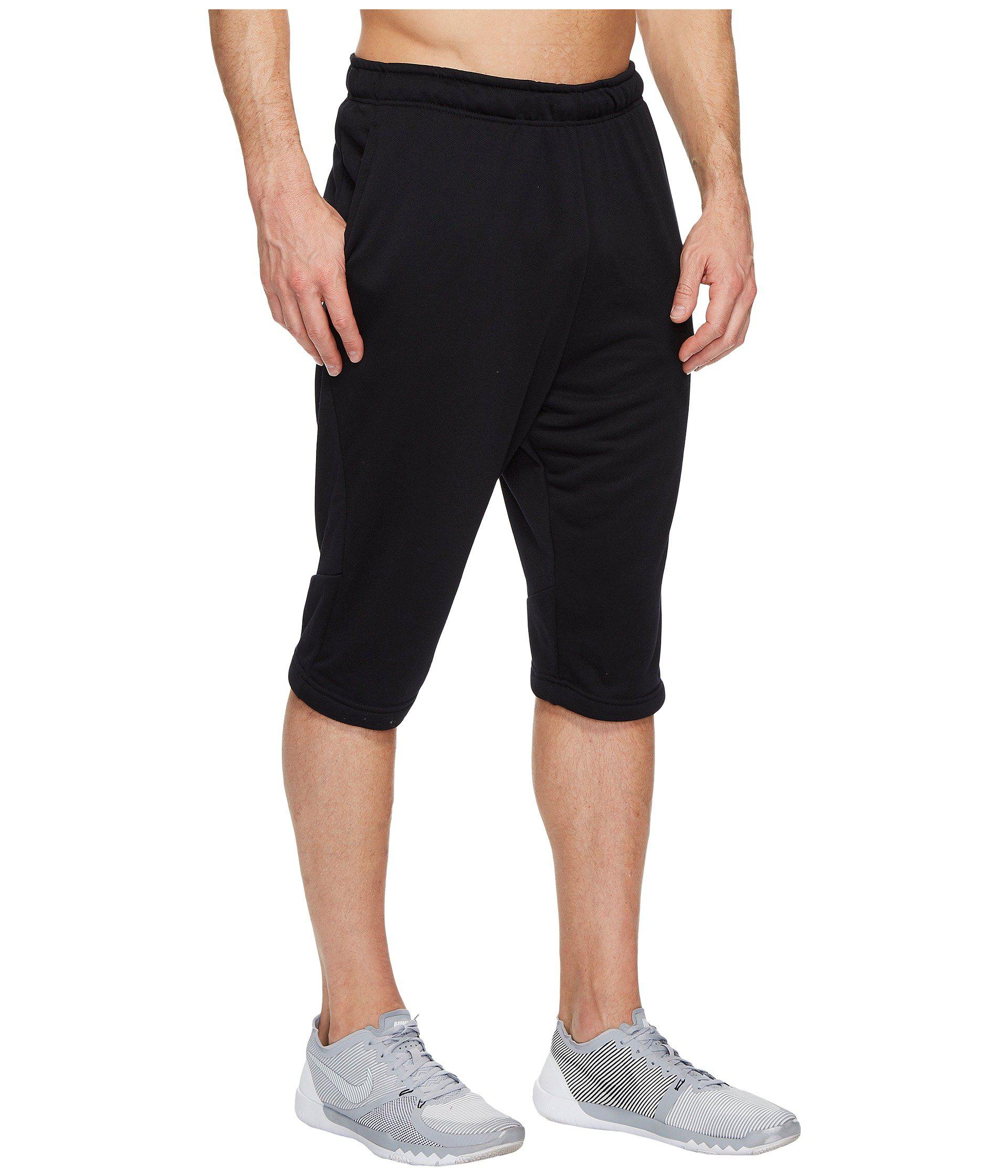 Nike Fleece Long Training Short (black/wolf Grey) Men's Shorts for Men | Lyst