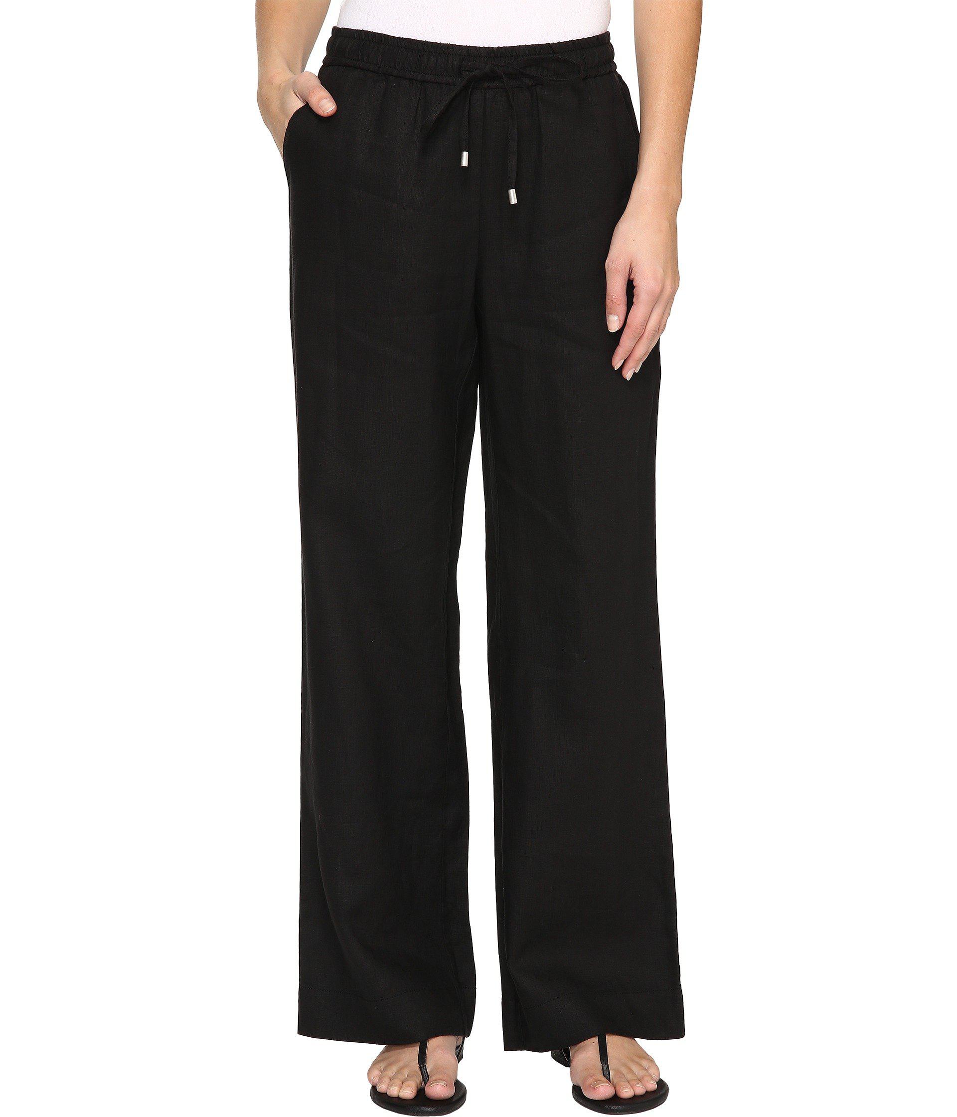 Tommy Bahama Linen Two Palms Easy Pants in Black - Lyst