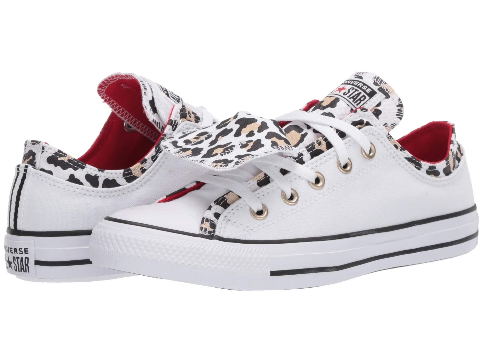Susteen Supersonic hastighed Jakke Converse Chuck Taylor All Star Double Upper Leopard - Ox | Lyst