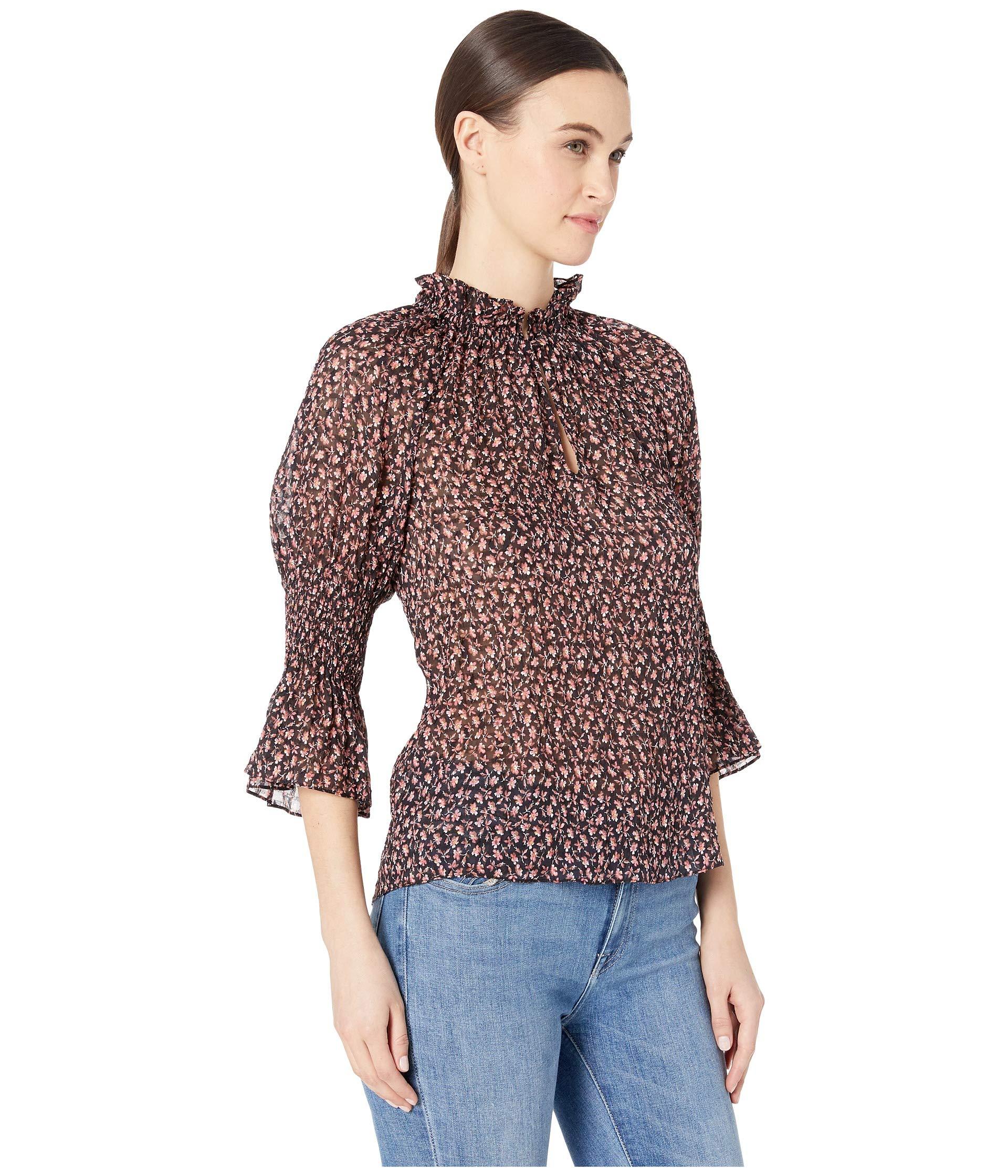 rebecca taylor francesca ruffle top