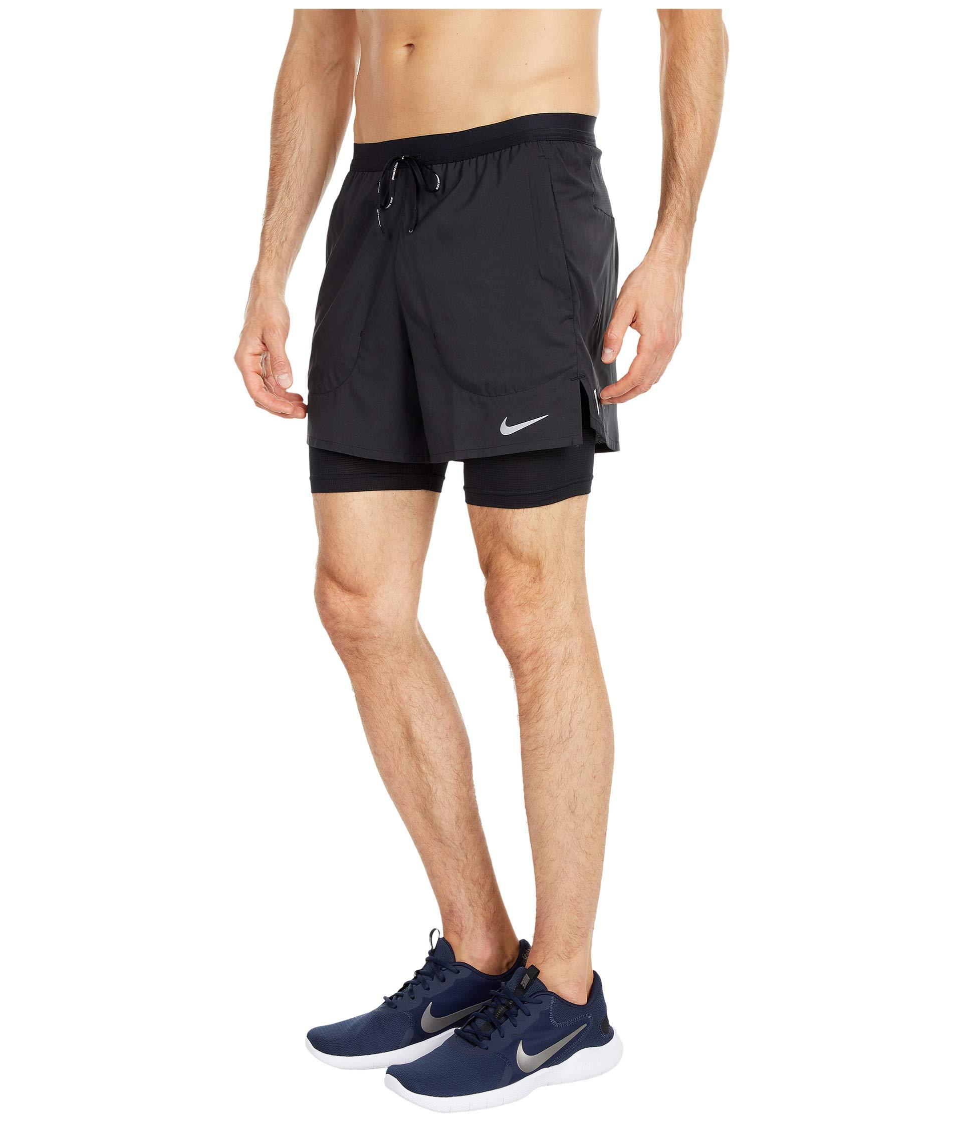 Nike Flex Stride 2-in-1 Shorts 5 in Black for Men | Lyst
