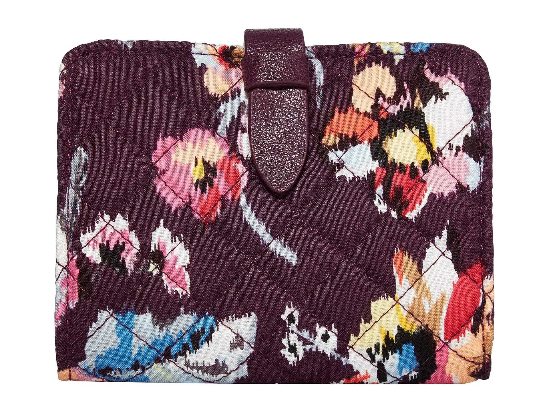 Vera Bradley Cotton Iconic Rfid Small Wallet in Black Lyst