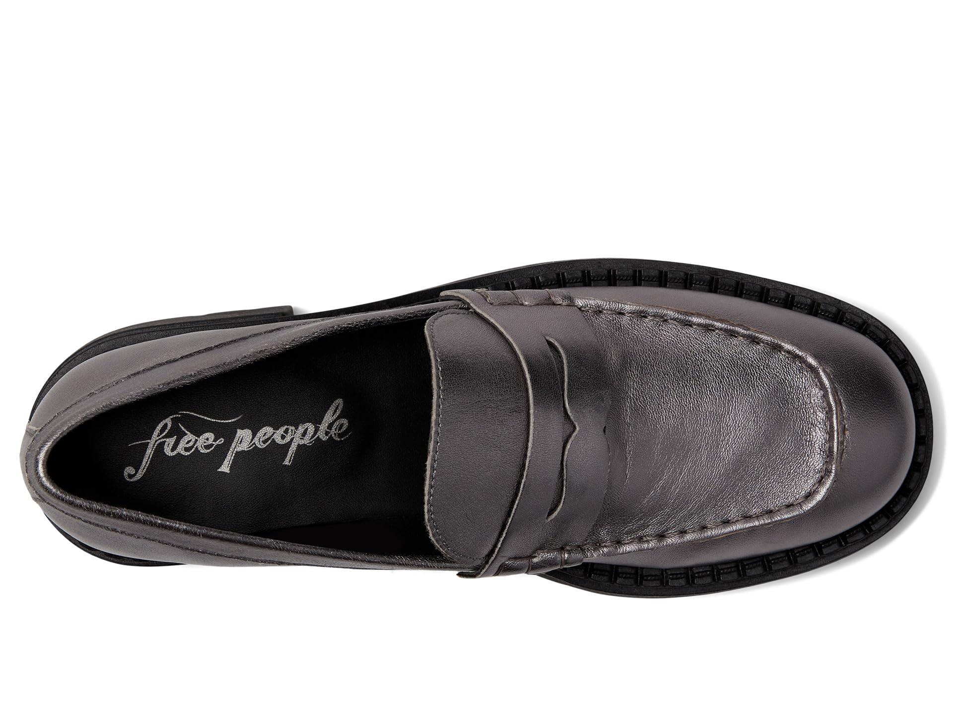 Free People Lyra Lug Sole Loafer in Black