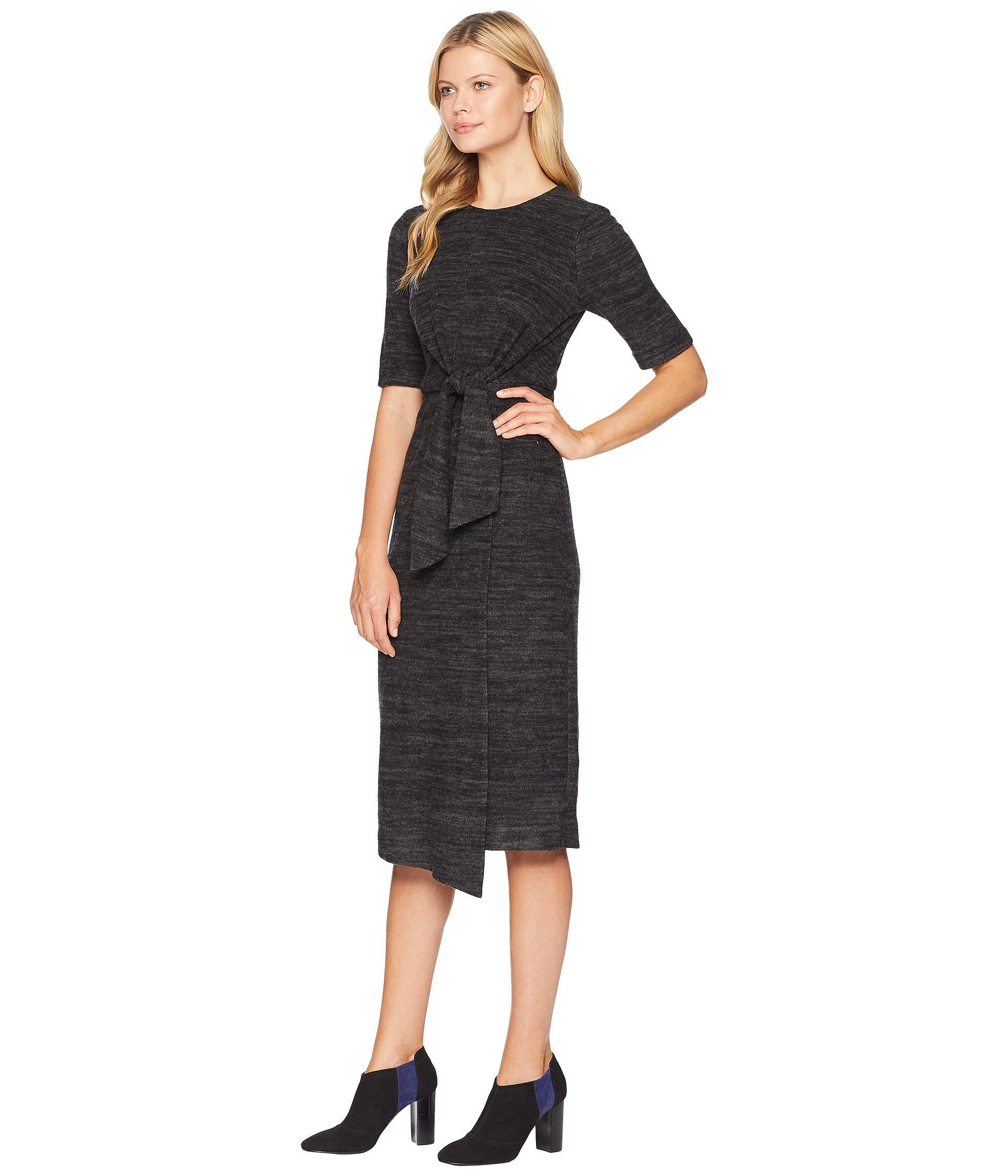 maggy london tie front midi dress