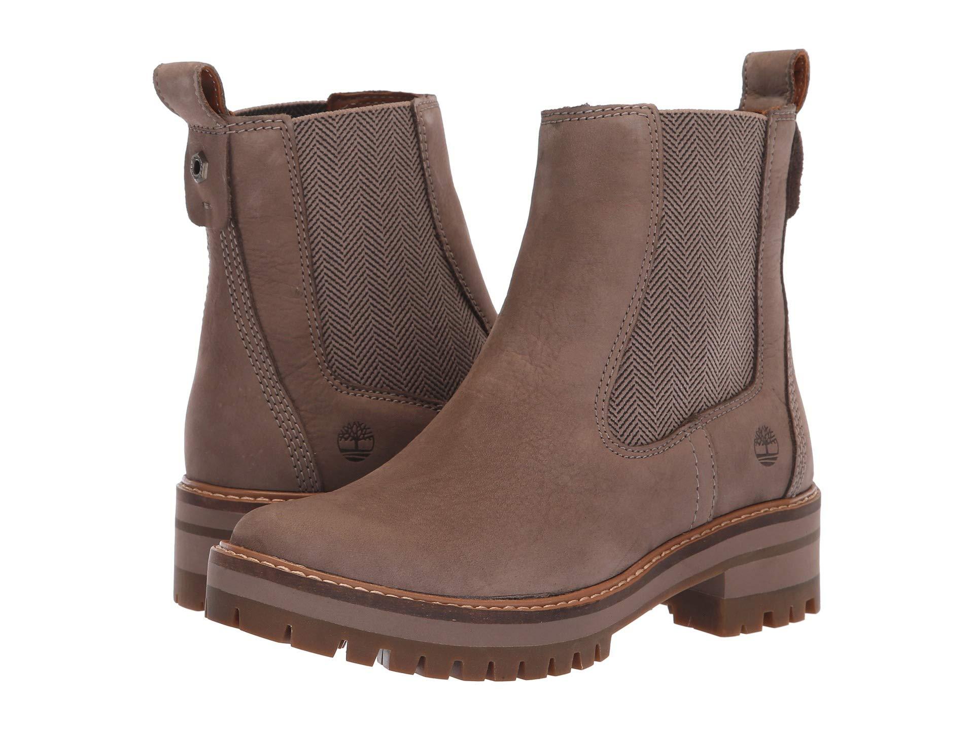 timberland women's courmayeur valley chelsea boots grey