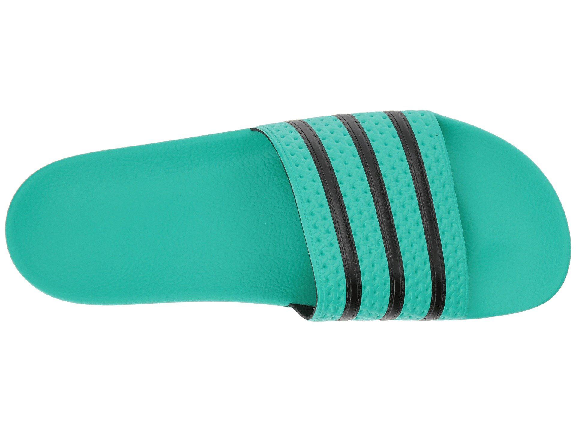 adidas slippers turquoise