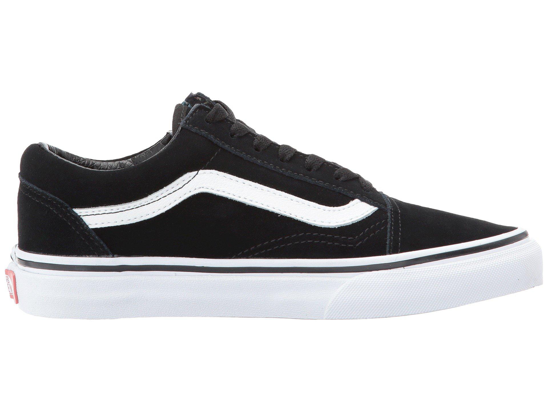 Vans Leather Old Skool Zip ((winter Bloom) Black/white) Lace Up Casual Shoes  for Men | Lyst