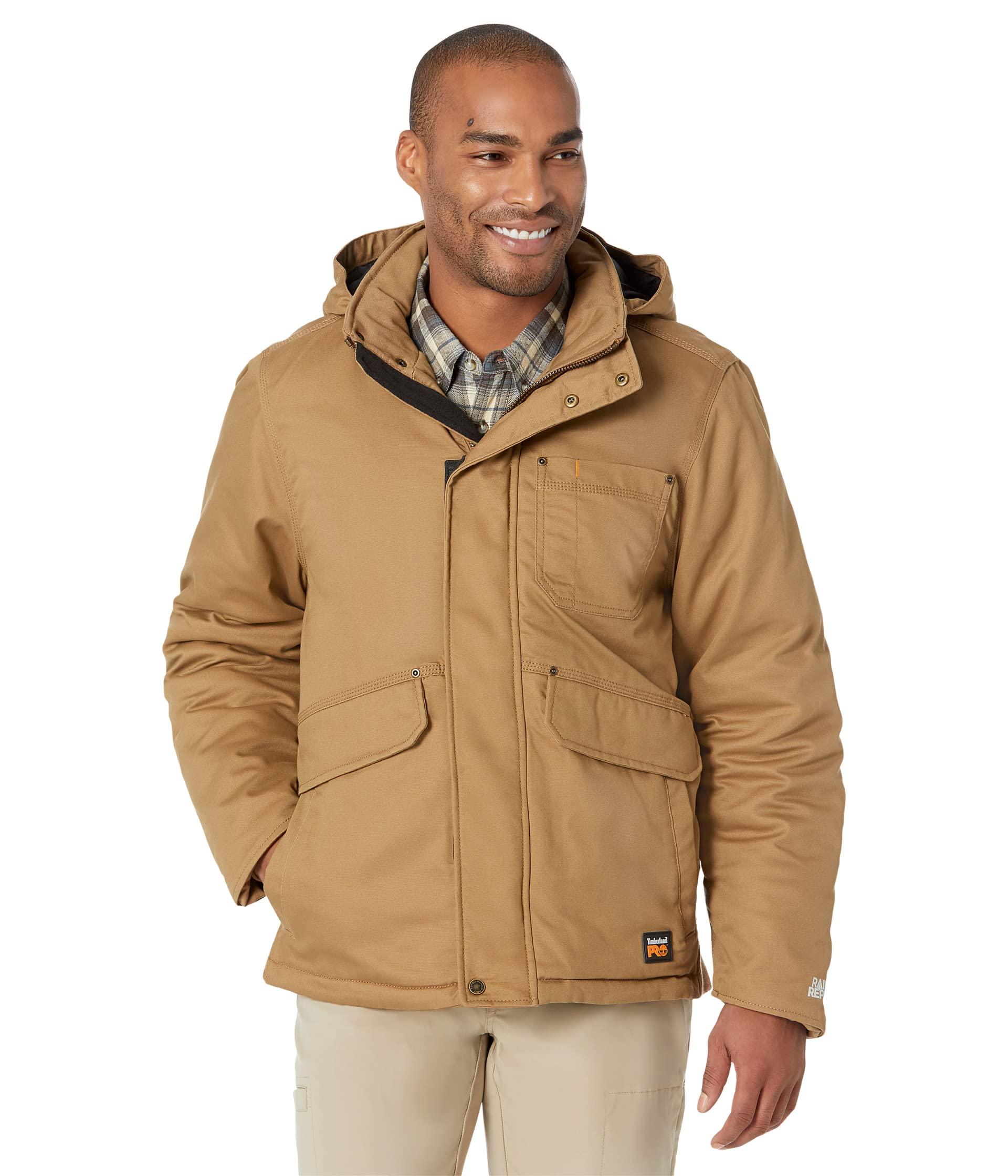 Timberland Ironhide Hooded Insulated Jacket in Brown for Men | Lyst