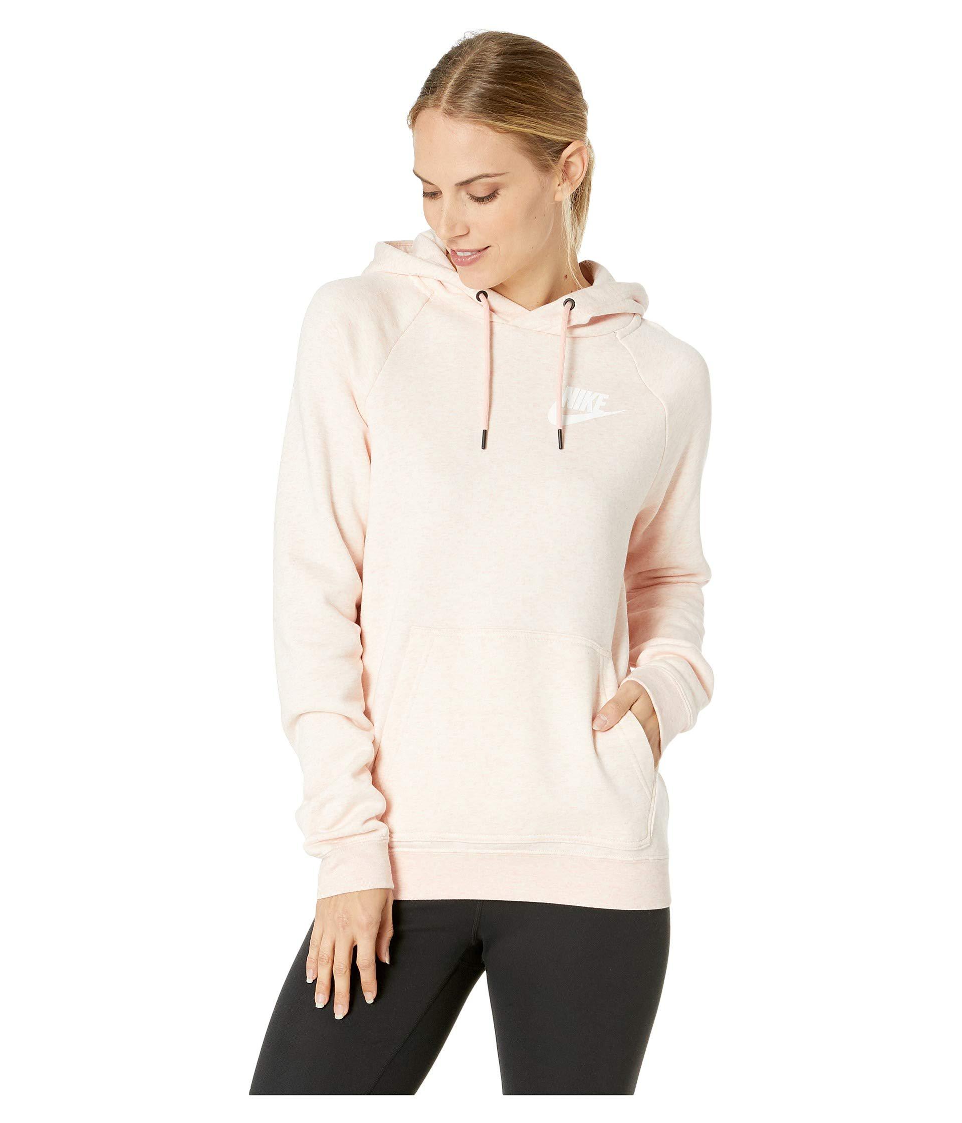 nike rally hoodie storm pink