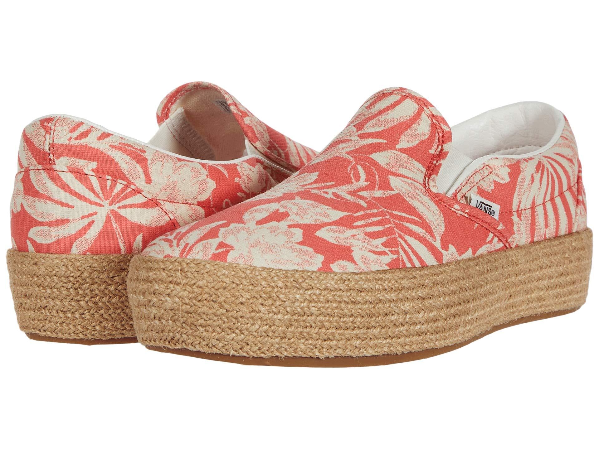 vans floral linen authentic sf