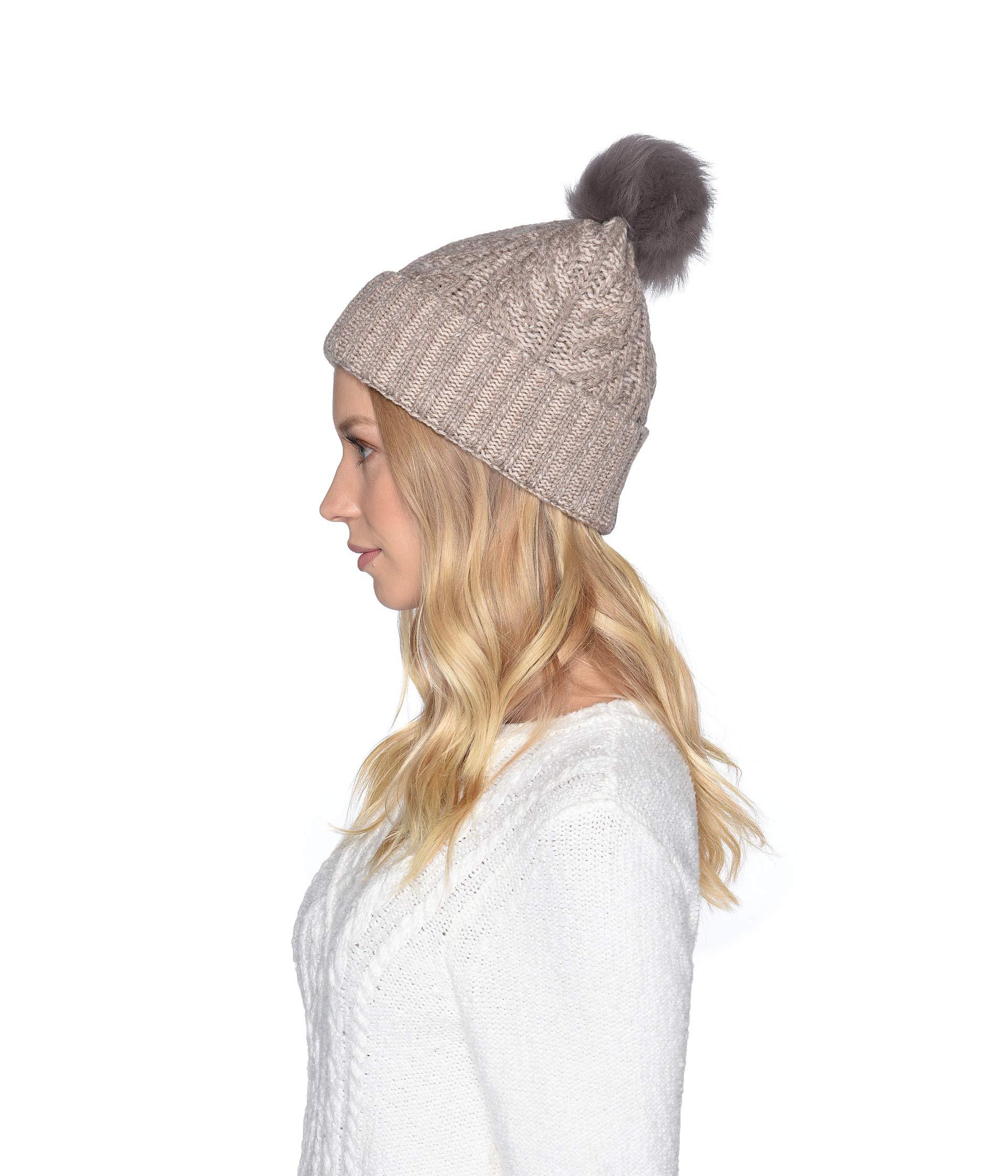 ugg cable pom beanie