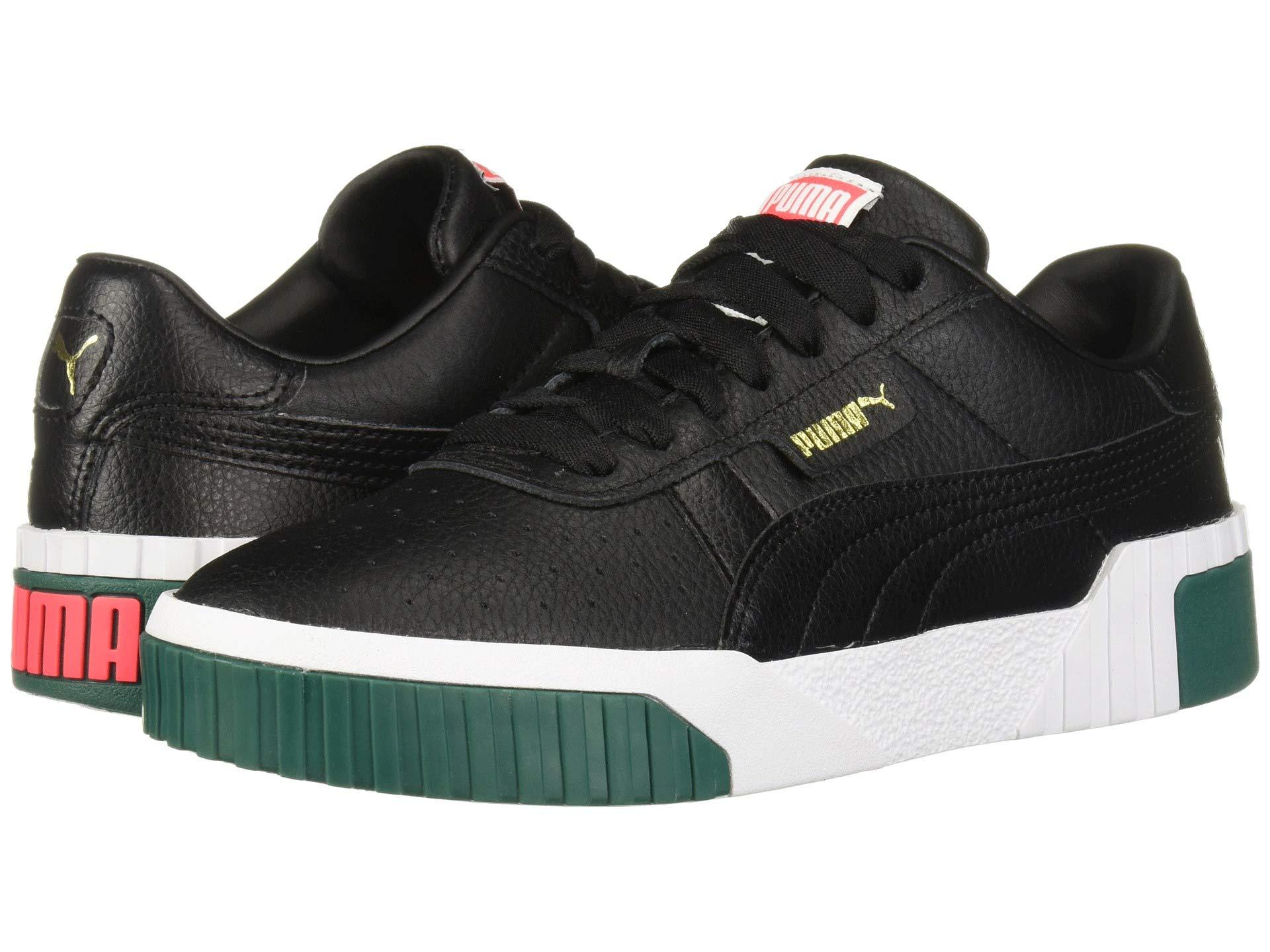 puma cali black teal green