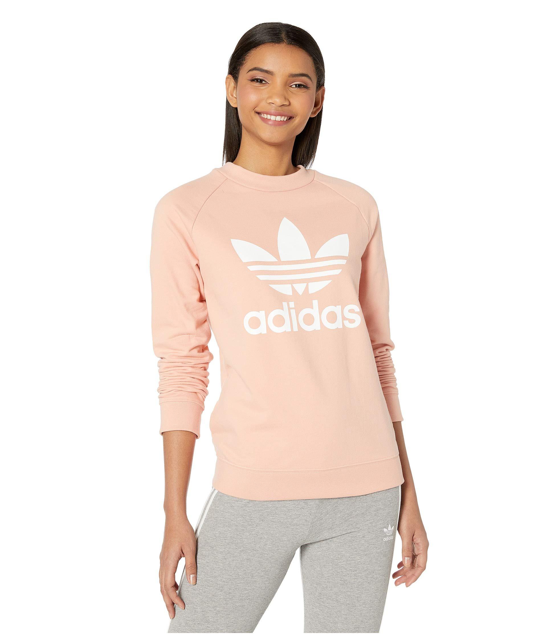 womens pink adidas sweatshirt