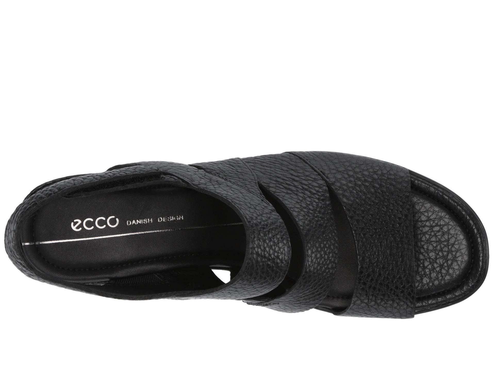 Ecco Leather Shape Plateau Wedge Sandal in Black Cow Leather (Black) - Save  67% - Lyst