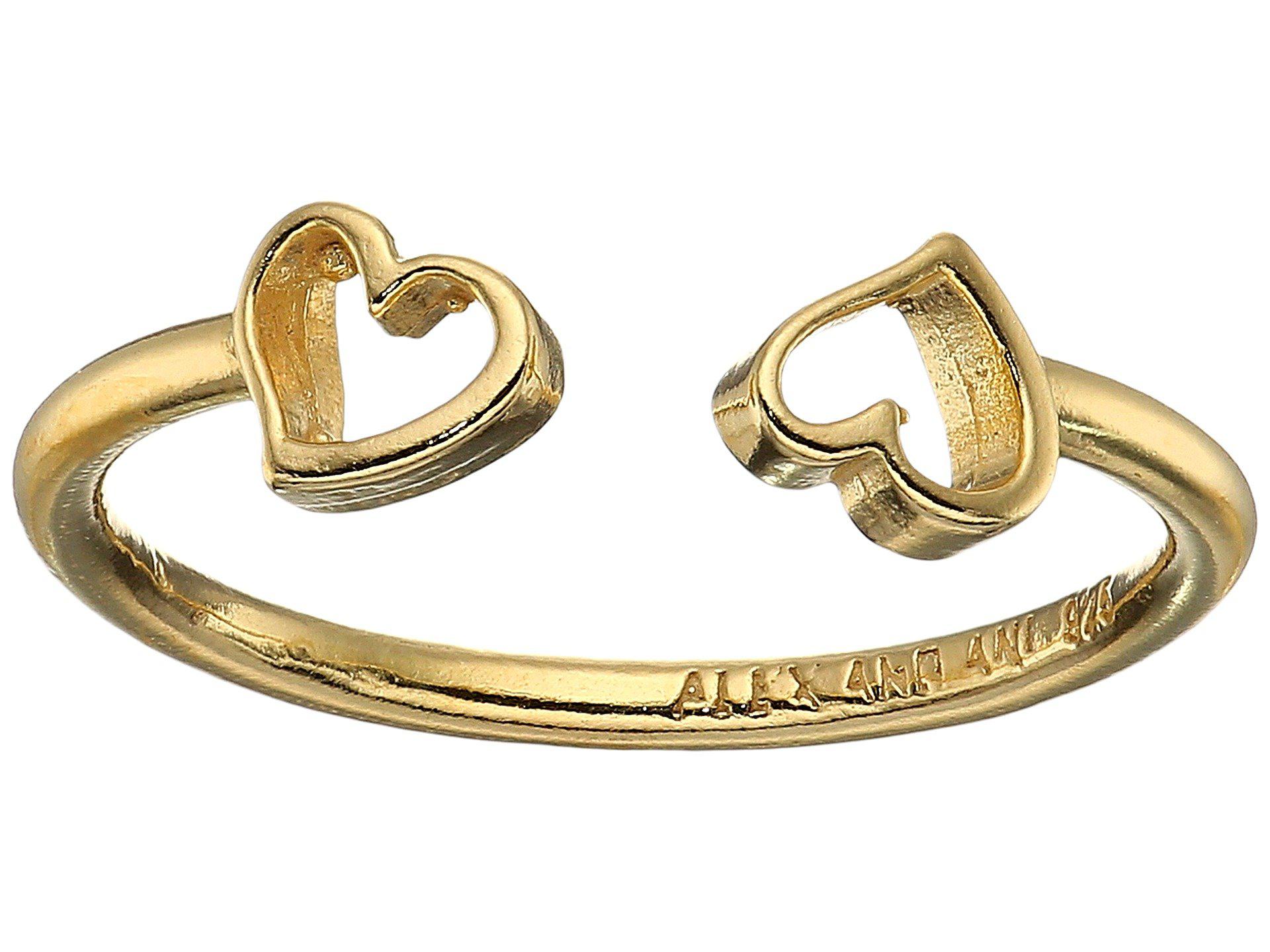 ALEX AND ANI Heart Ring in Gold (Metallic) Lyst