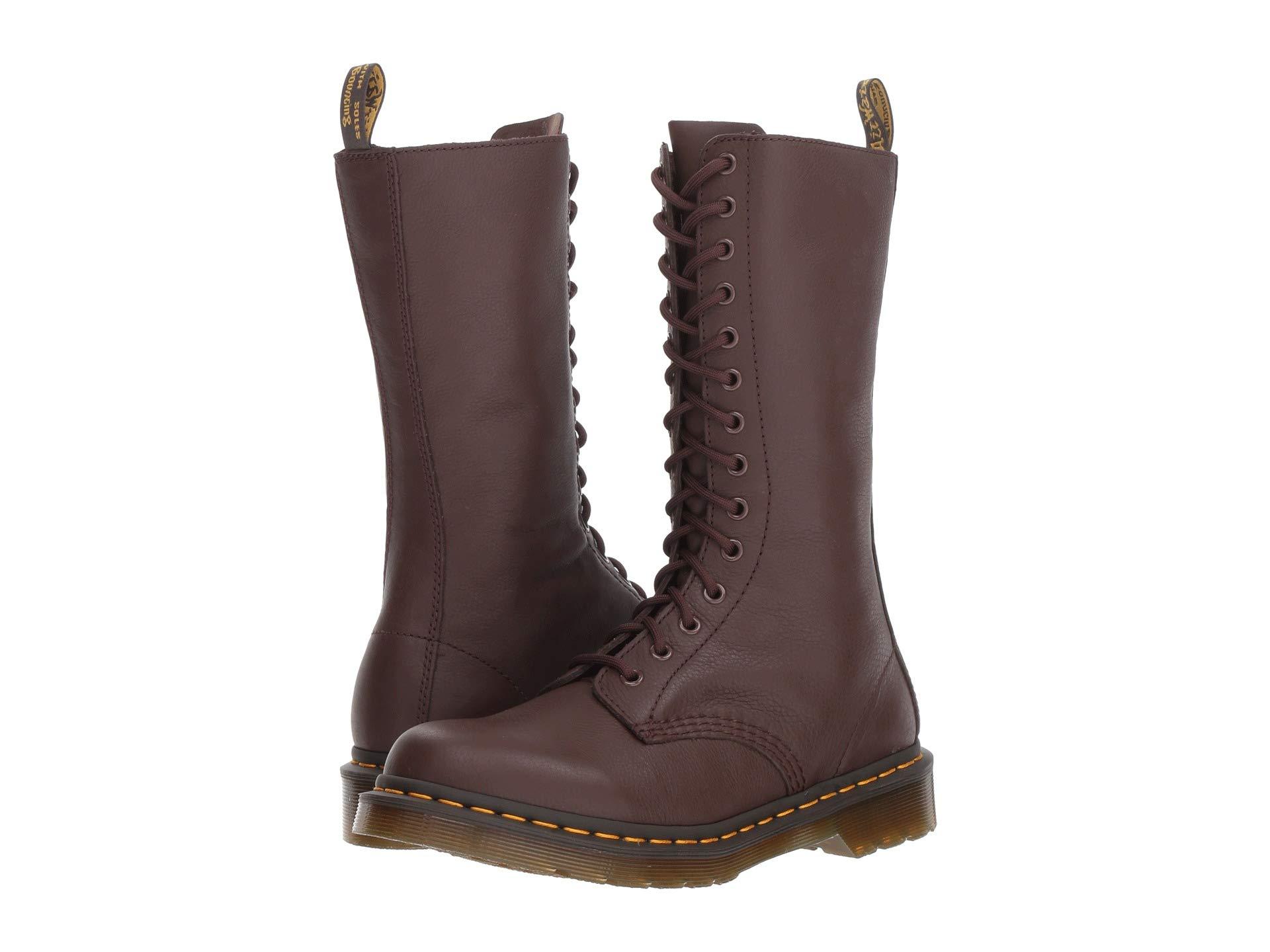 Dr. Martens Leather 1b99 14-eye Zip Boot in Brown | Lyst