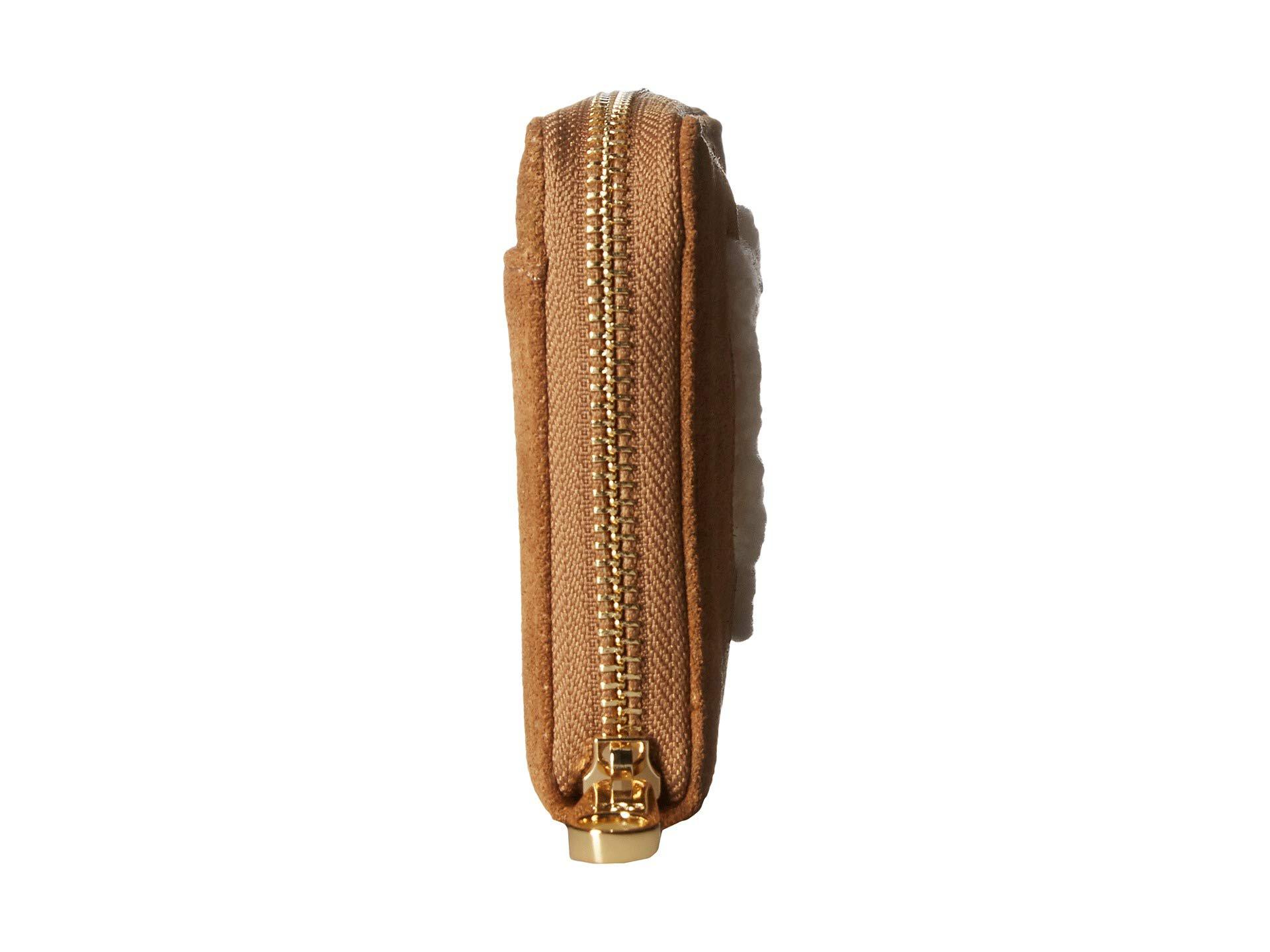 UGG Suede Honey Zip Around Wallet Sheepskin (chestnut) Wallet Handbags in  Brown - Lyst