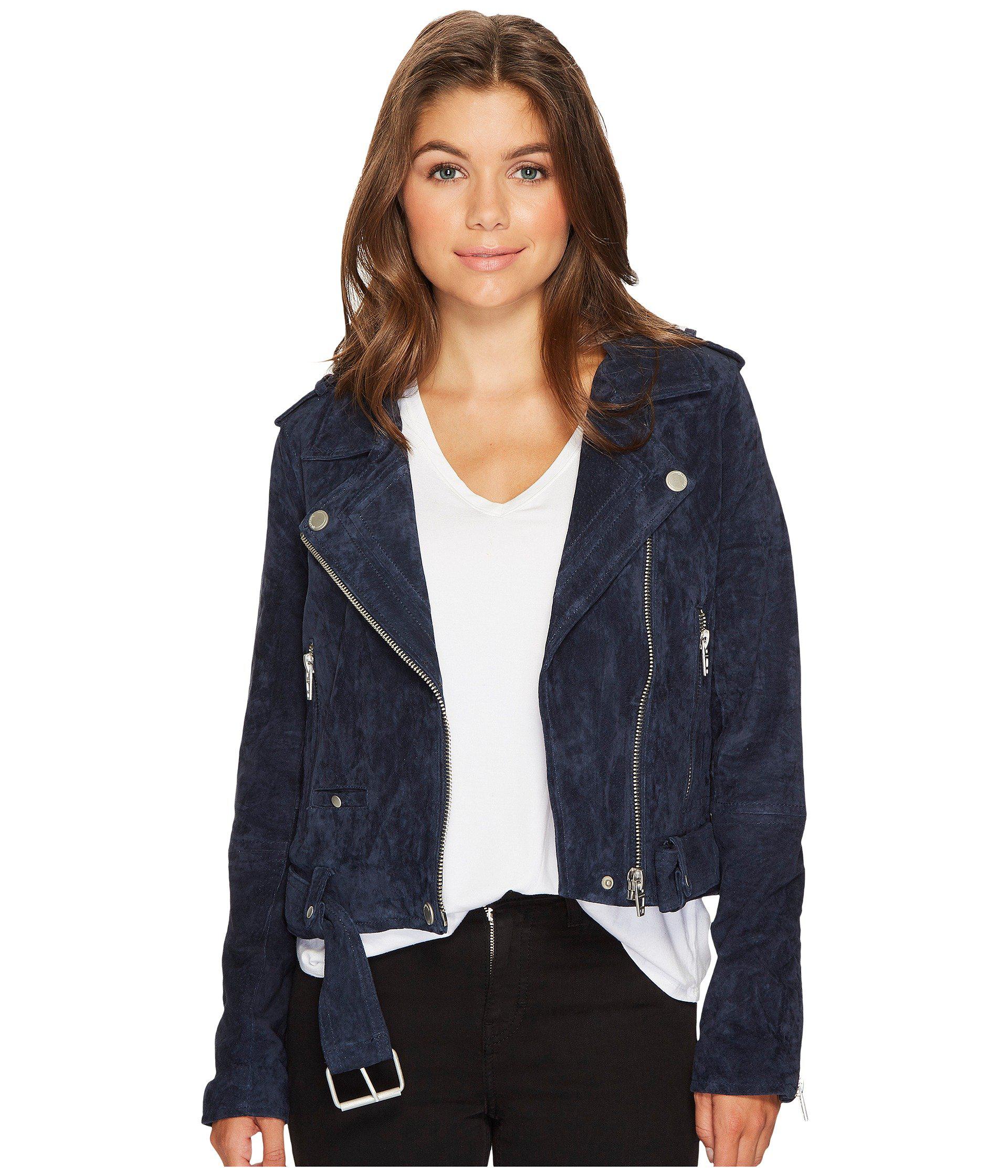blank nyc blue suede jacket