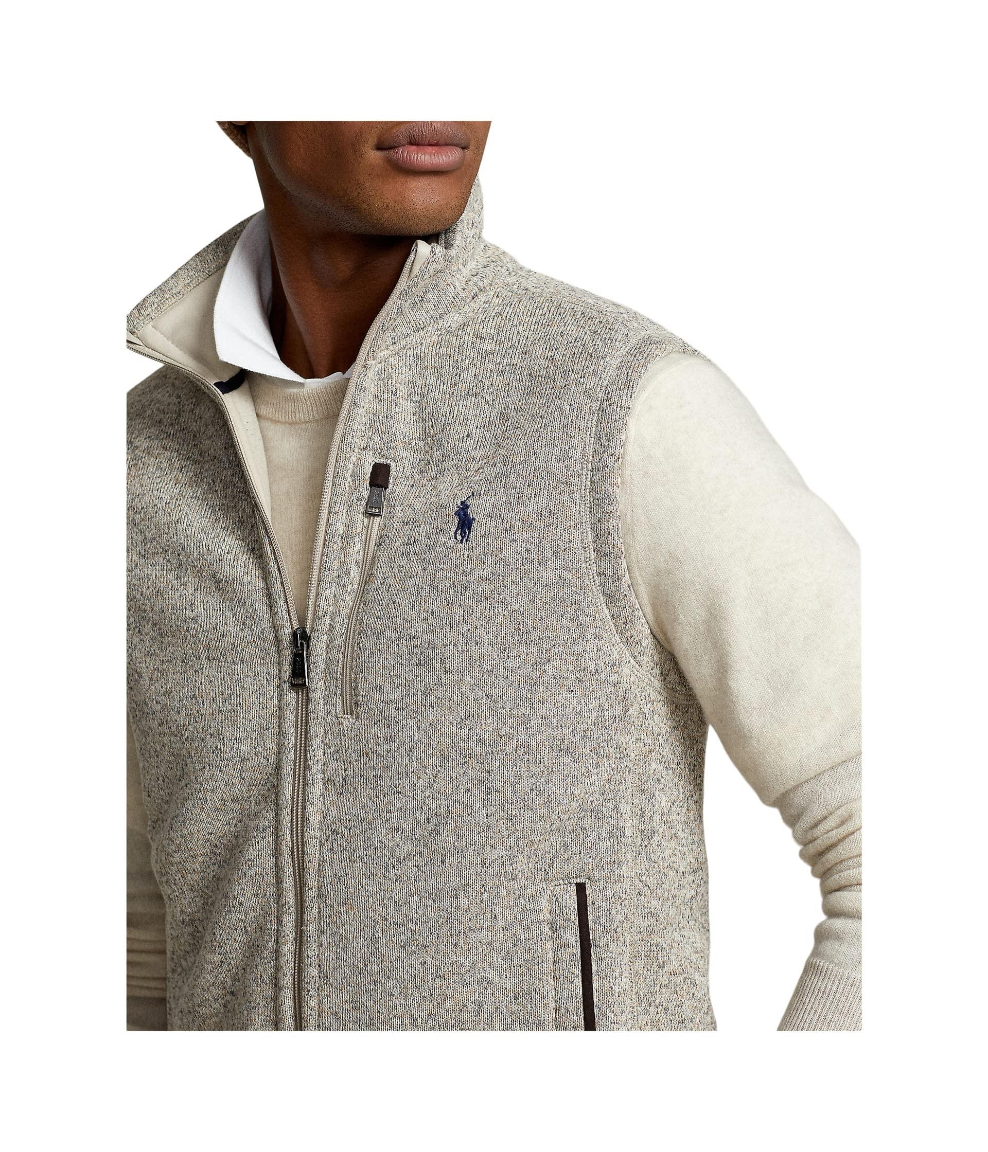Polo Ralph Lauren Full Zip Fleece Vest in Gray for Men | Lyst