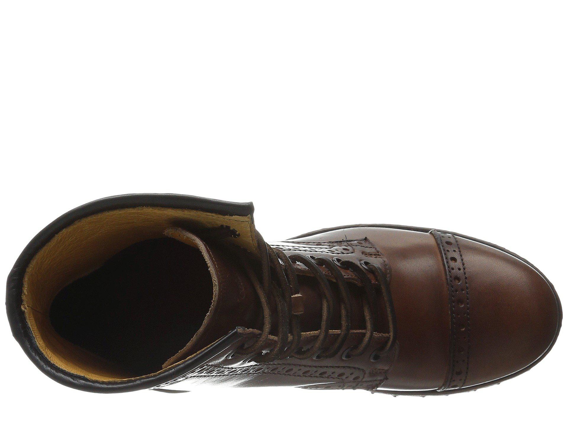 frye sabrina brogue cognac