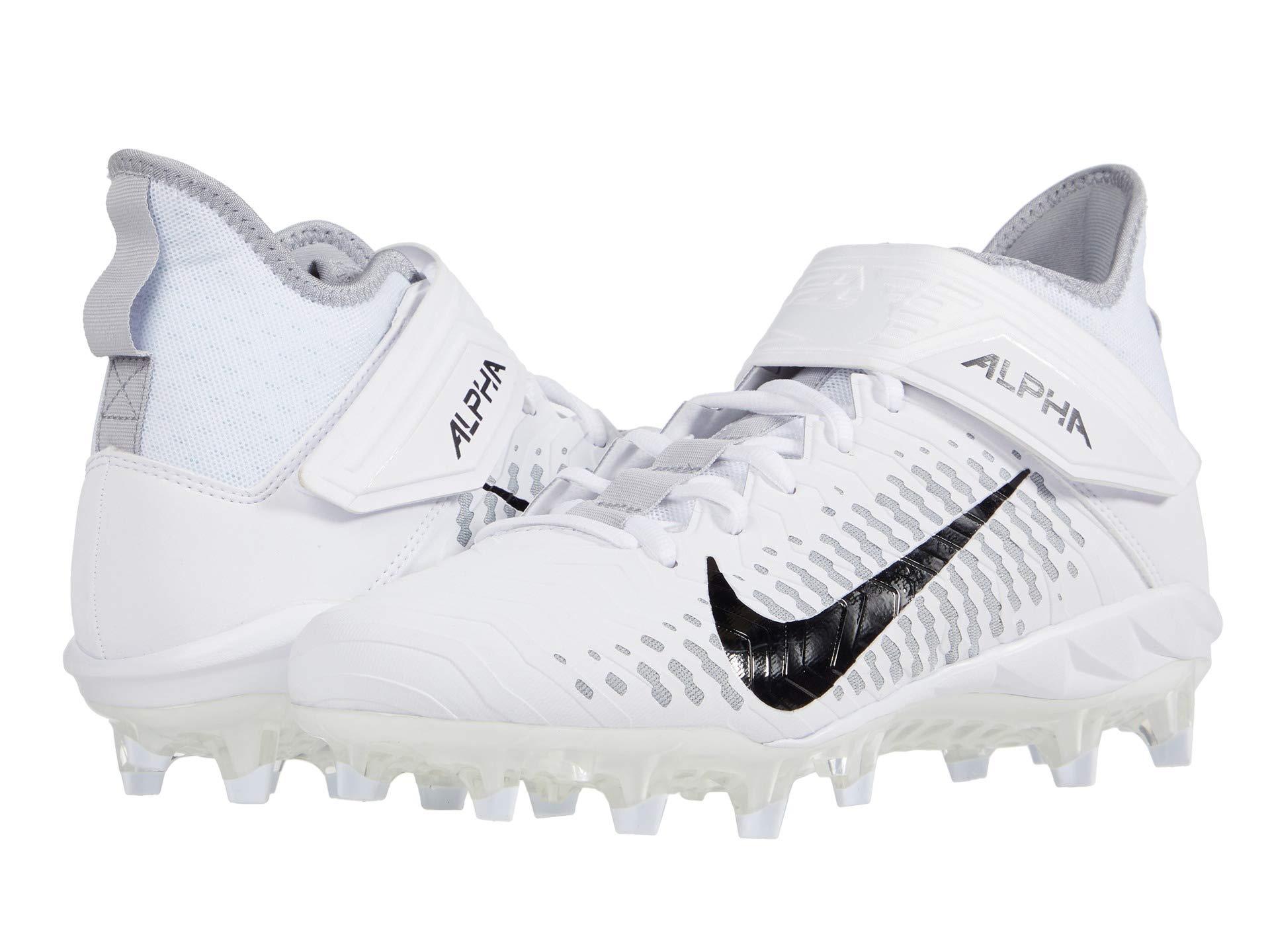 Nike Alpha Menace Pro 2 Mid Football Cleat - Shoes in White for Men | Lyst