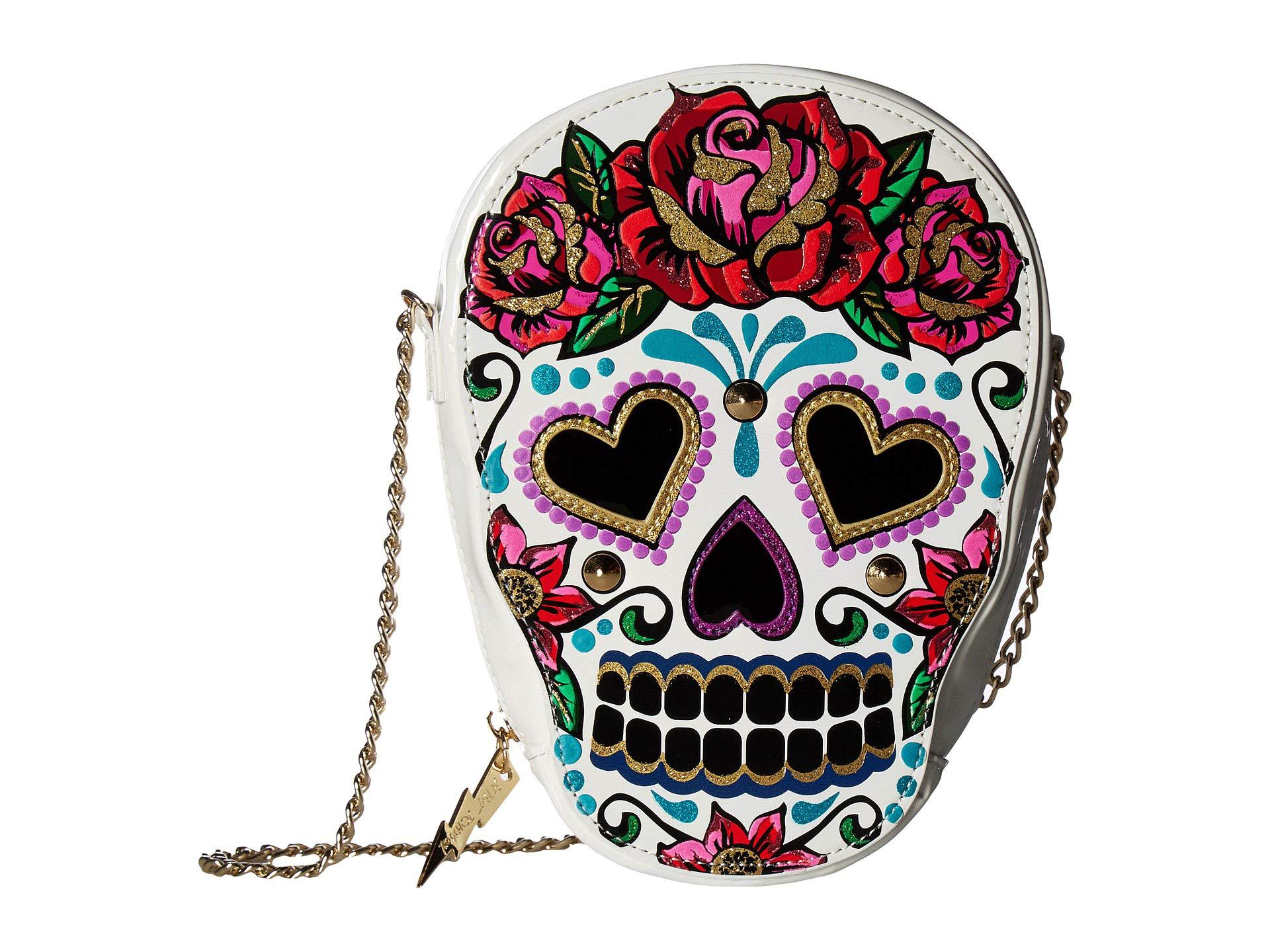 betsey johnson sugar skull bag