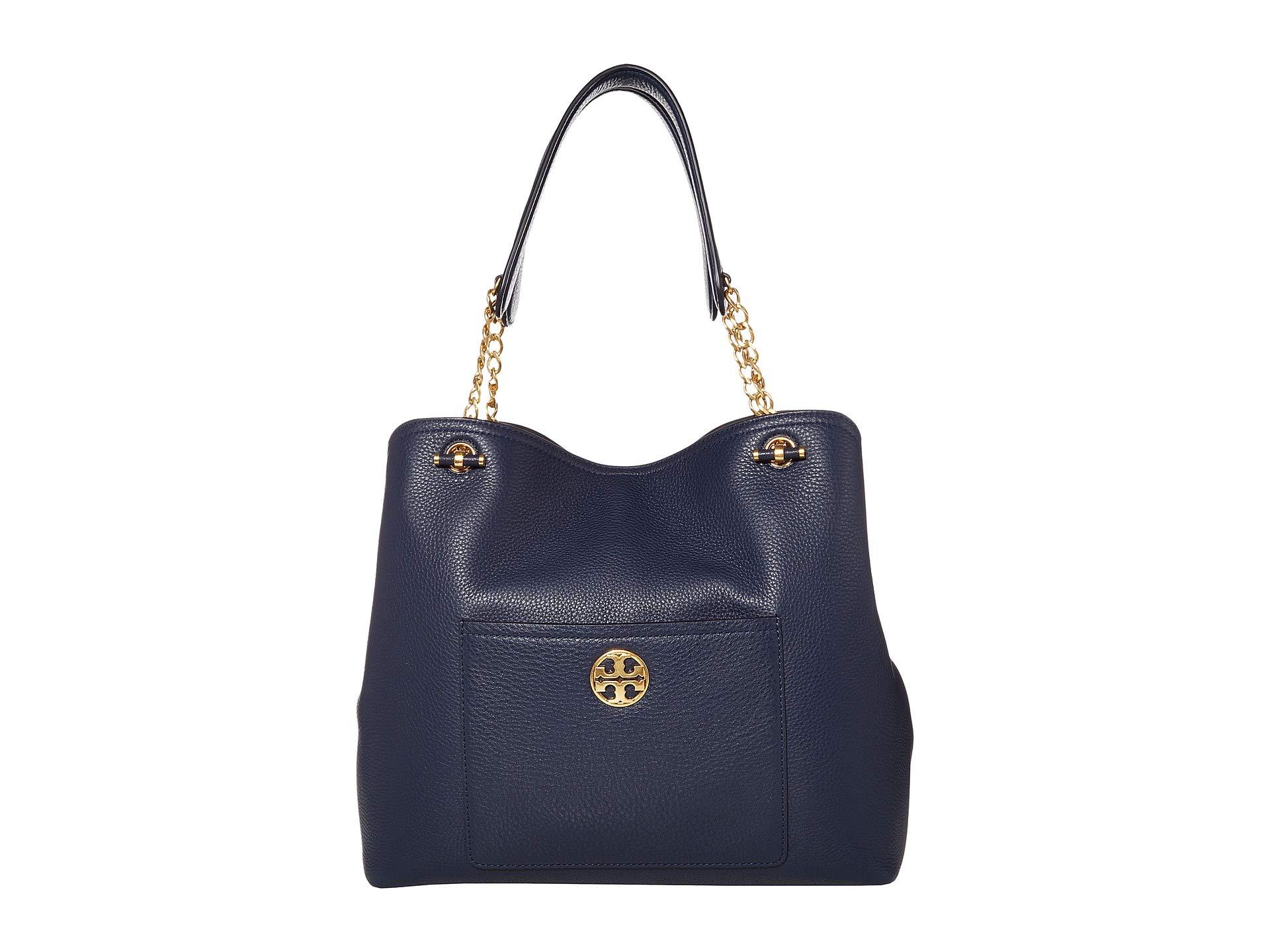 tory burch chelsea slouchy leather shoulder tote bag