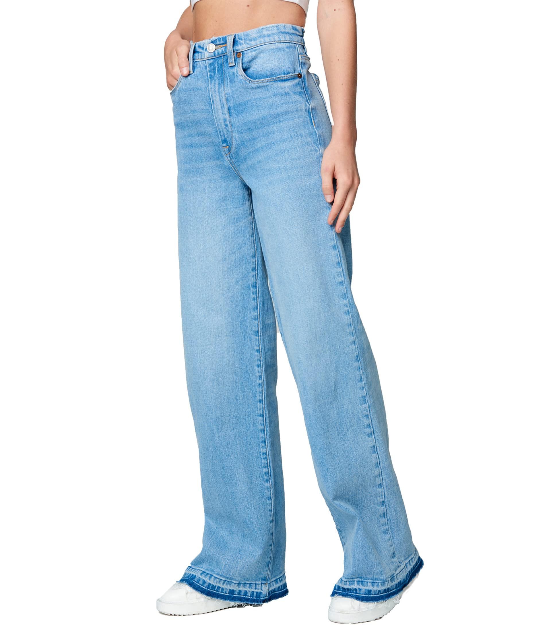 Blank NYC Franklin High-rise Wide Leg Rib Cage Jeans In Warm Celebration in  Blue | Lyst