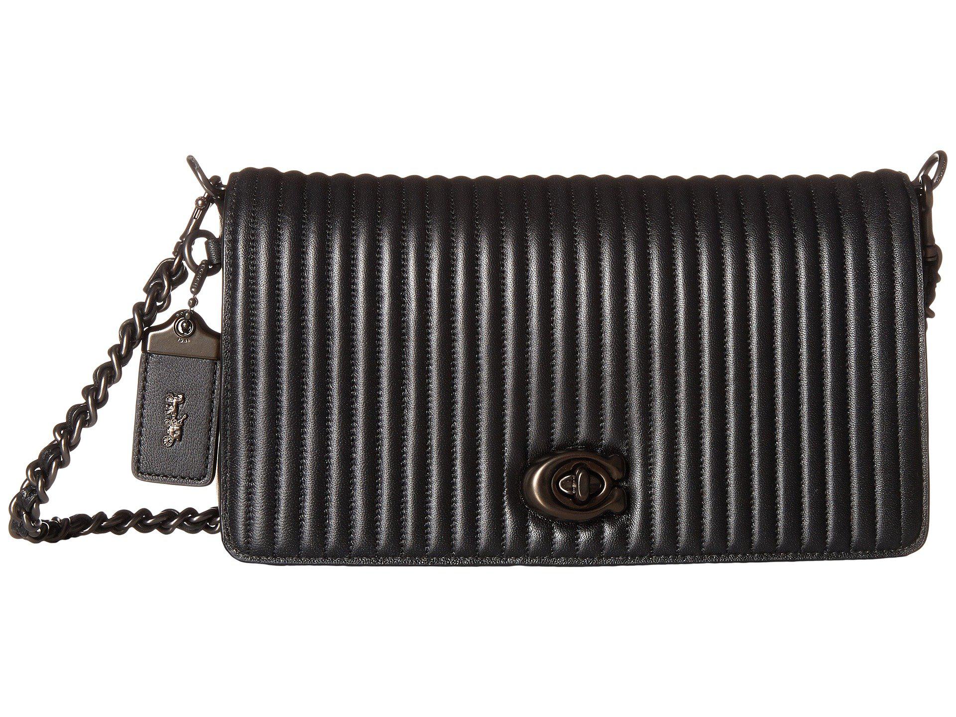coach dinky quilted