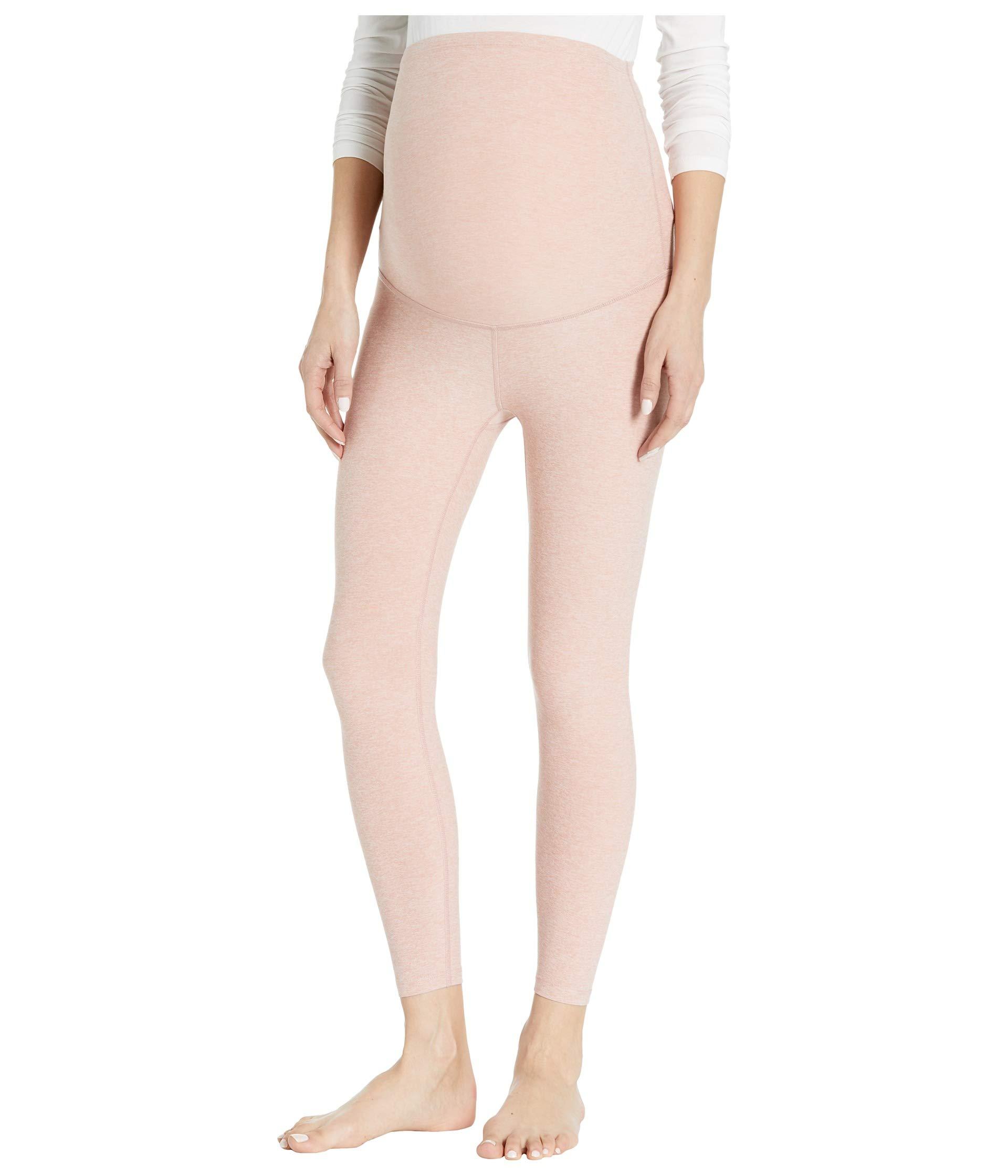 Beyond Yoga Cotton Maternity Empire Waisted Capri Leggings