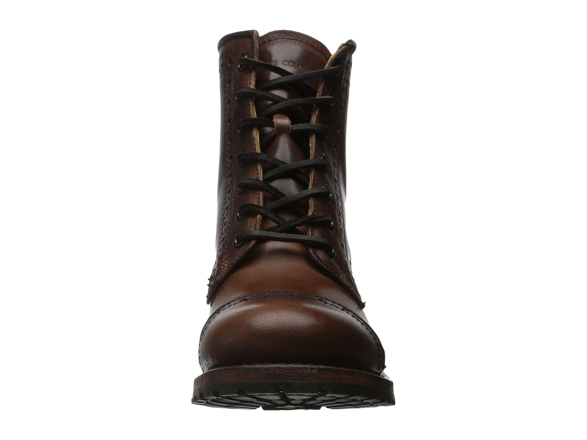 frye sabrina brogue cognac