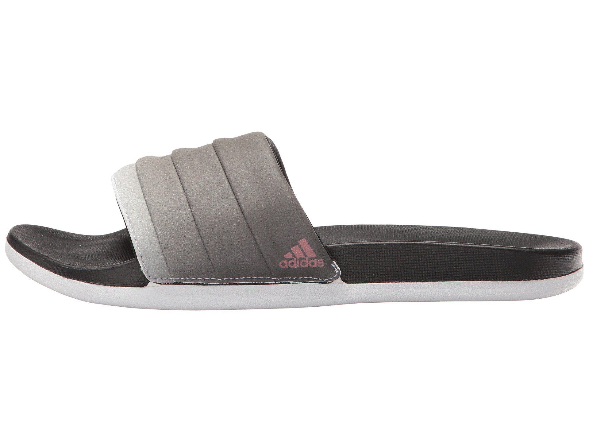 adidas Adilette Cloudfoam Ultra Armad (core Black/tech Rust  Metallic/footwear White) Women's Slide Shoes | Lyst