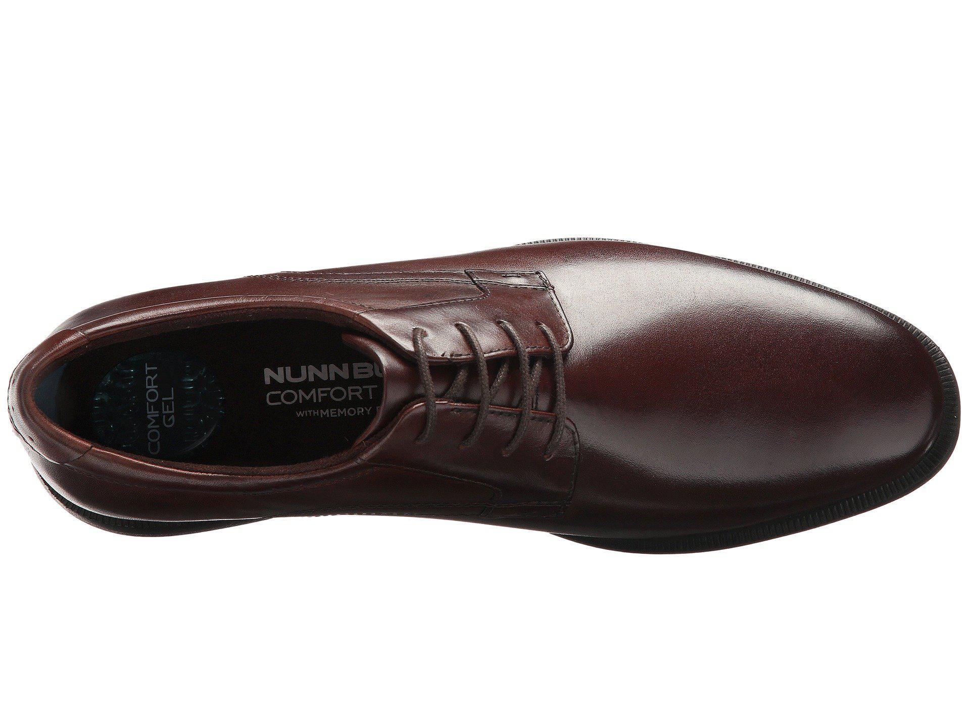 Nunn Bush Leather Devine Plain Toe Oxford With Kore Walking