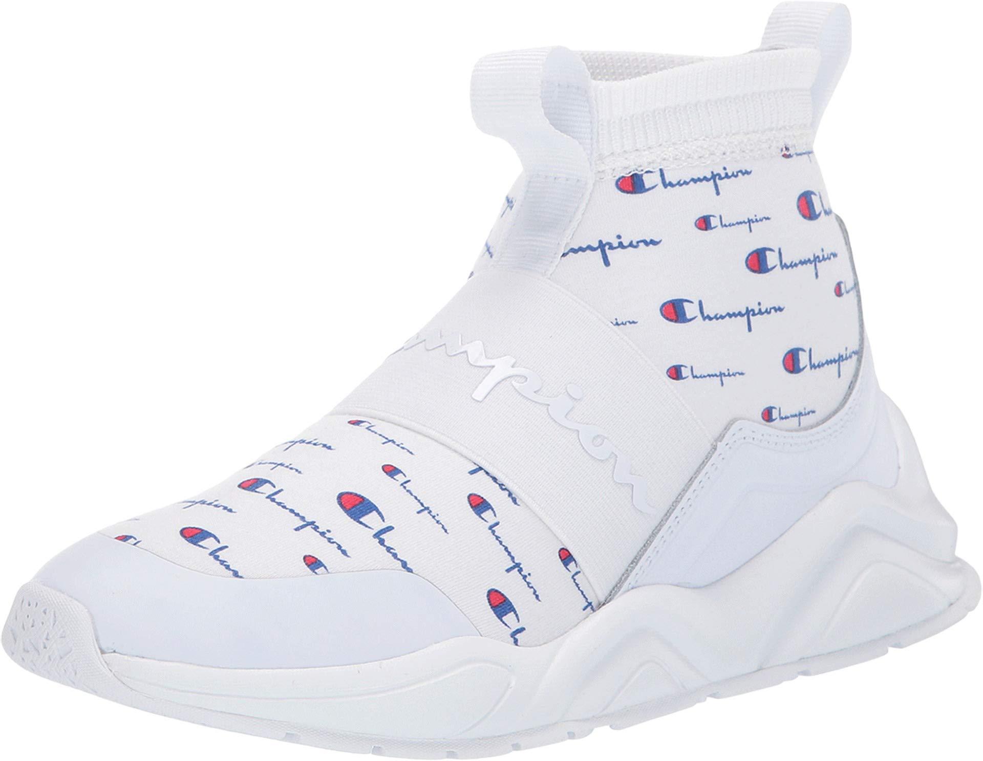 Champion Leather Rally Script in White 
