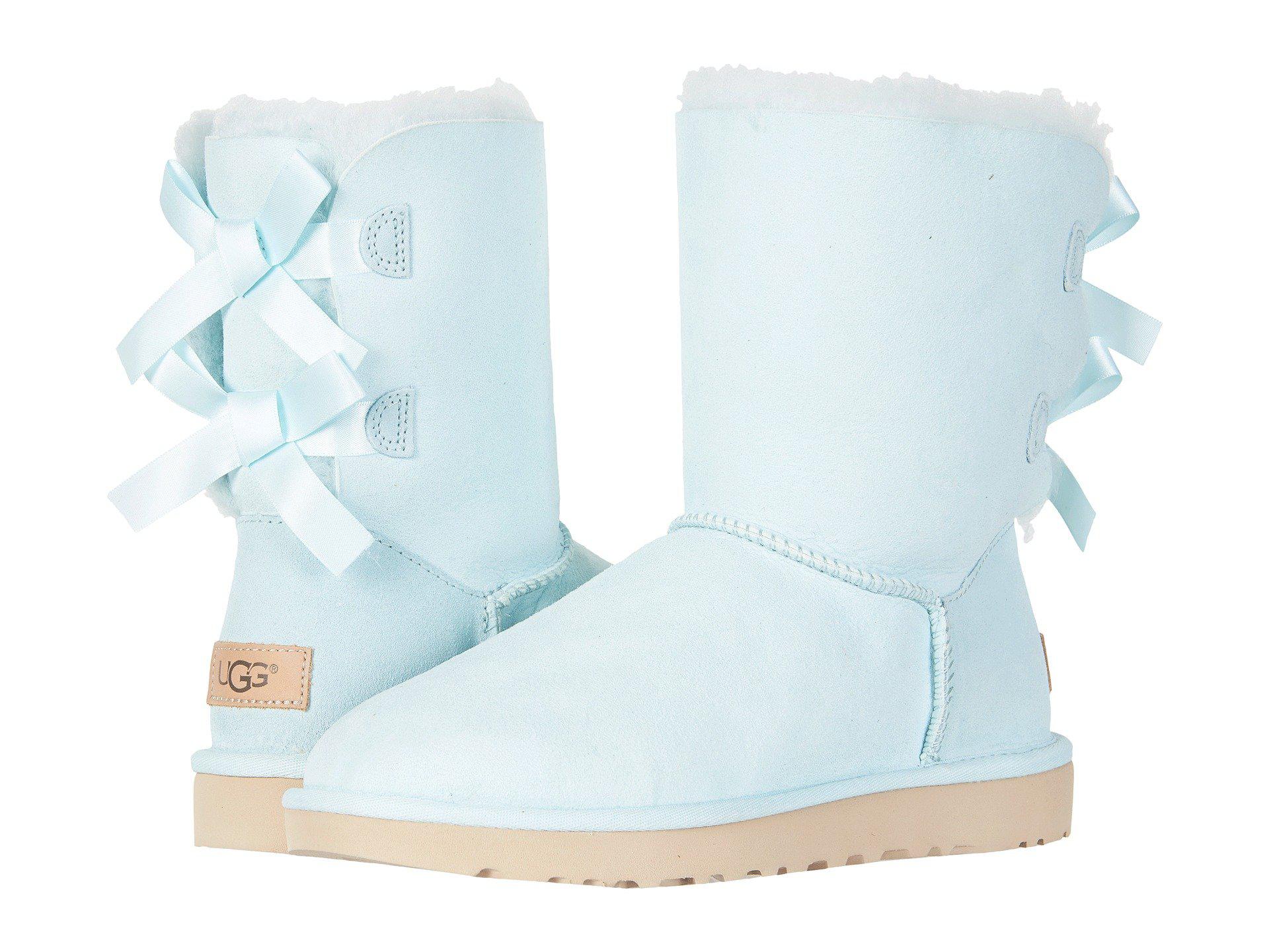 turquoise uggs with bows