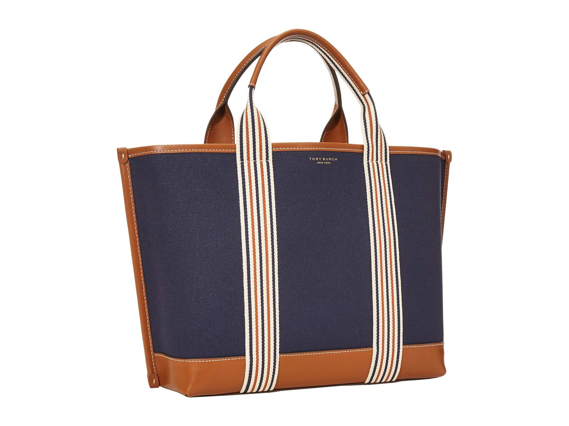 Shop Tory Burch Perry Canvas Triple-Compartment Tote